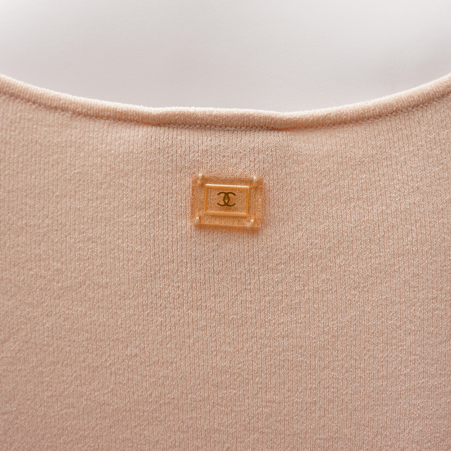 CHANEL BLUSH BODYSUIT - leefluxury.com