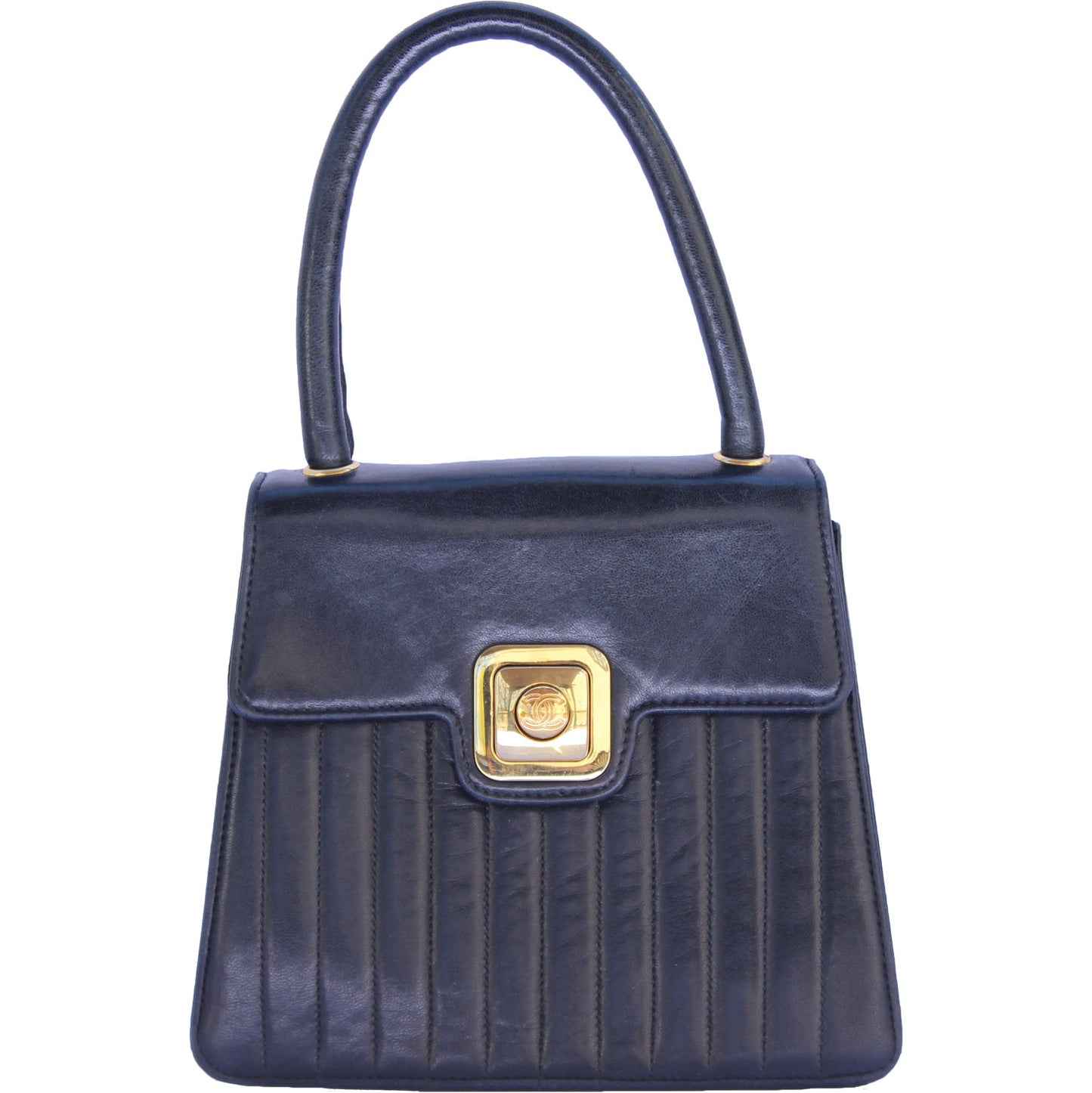 CHANEL A-FRAME QUILTED TOP HANDLE BAG - leefluxury.com