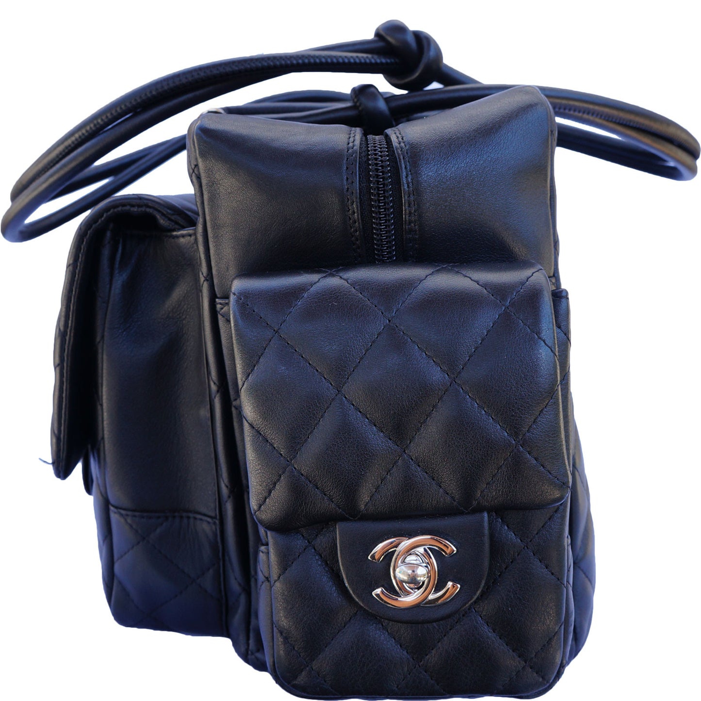 CHANEL LIGNE CAMBON LARGE REPORTER BAG - leefluxury.com