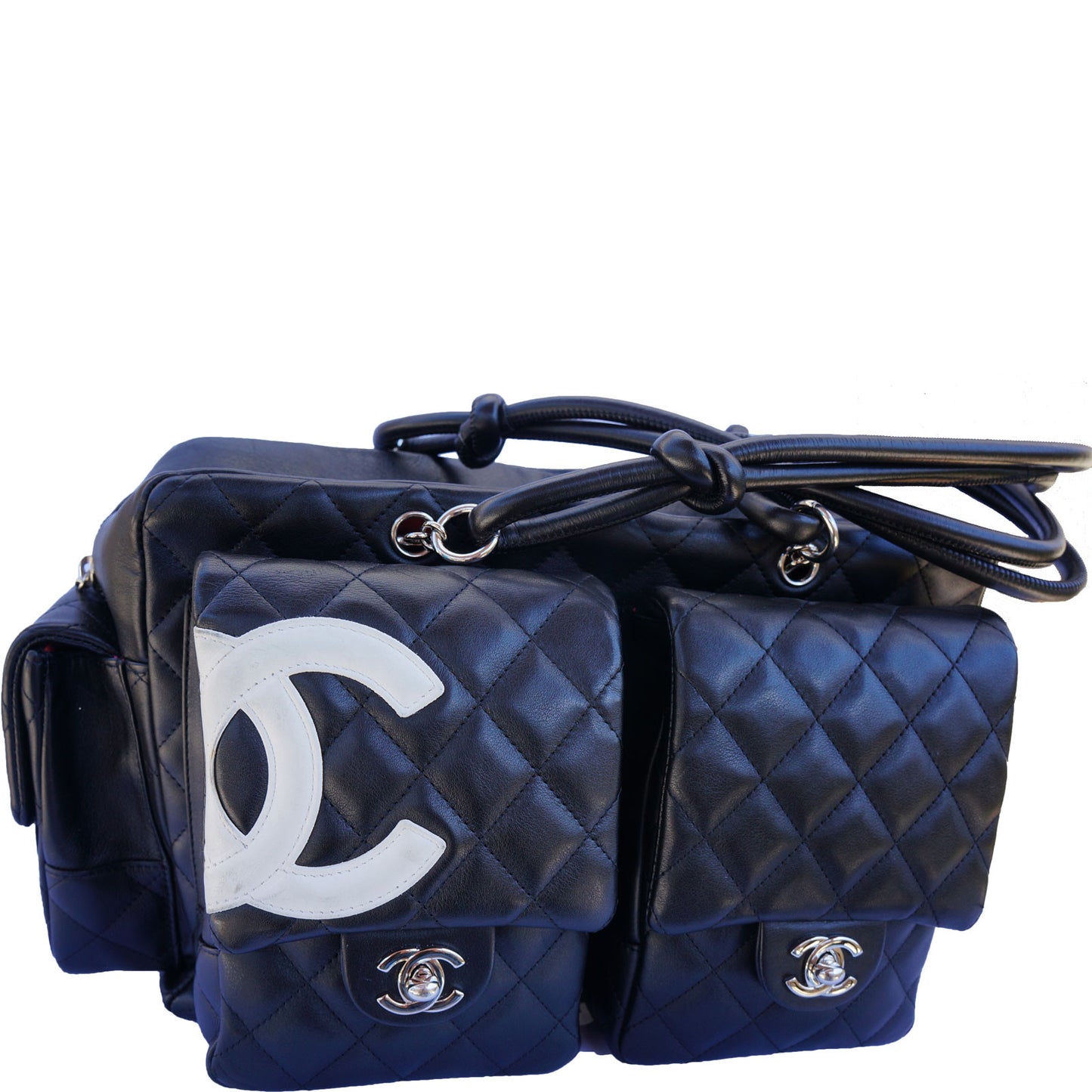 CHANEL LIGNE CAMBON LARGE REPORTER BAG - leefluxury.com