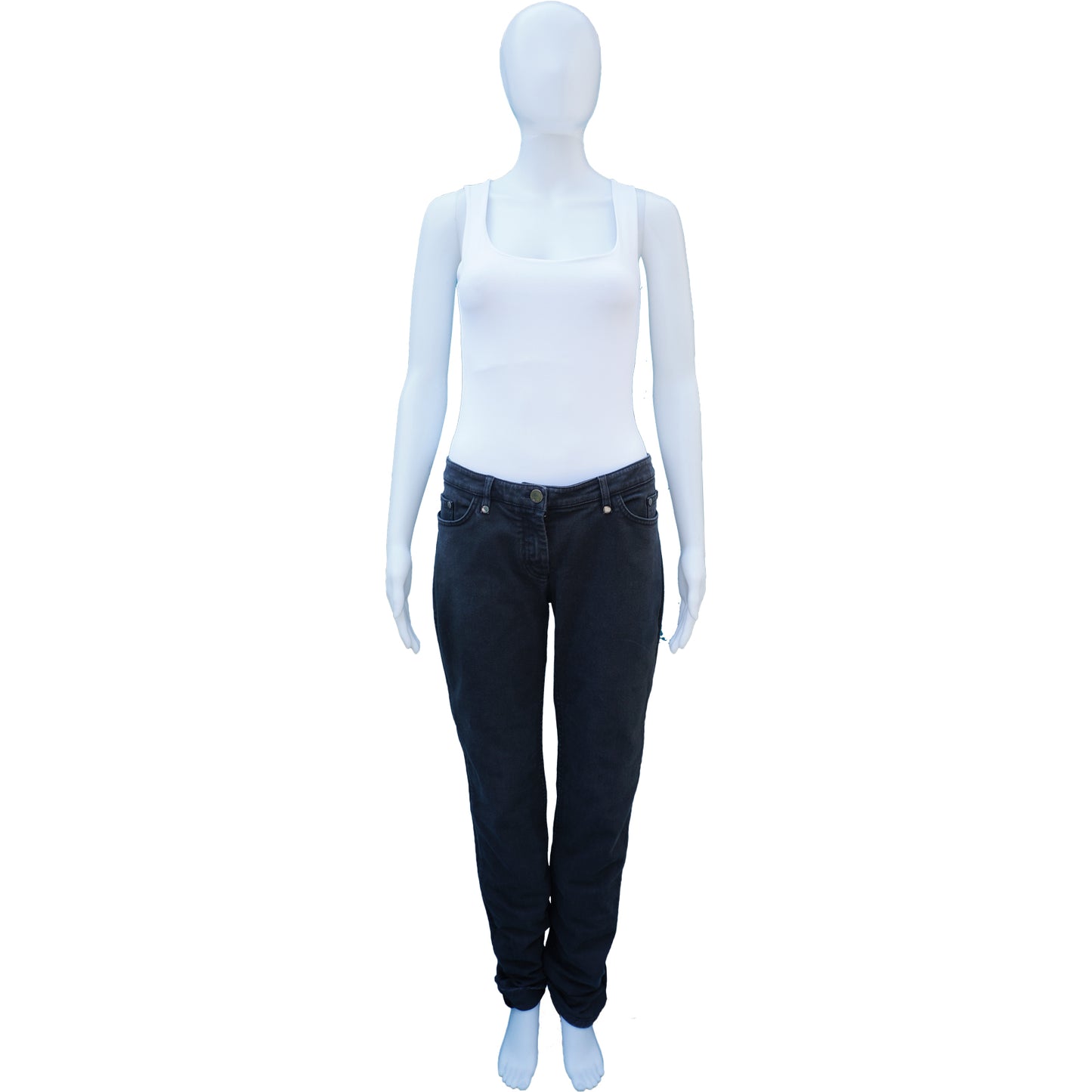 CHRISTIAN DIOR MID-RISE STRAIGHT-LEG JEANS - leefluxury.com