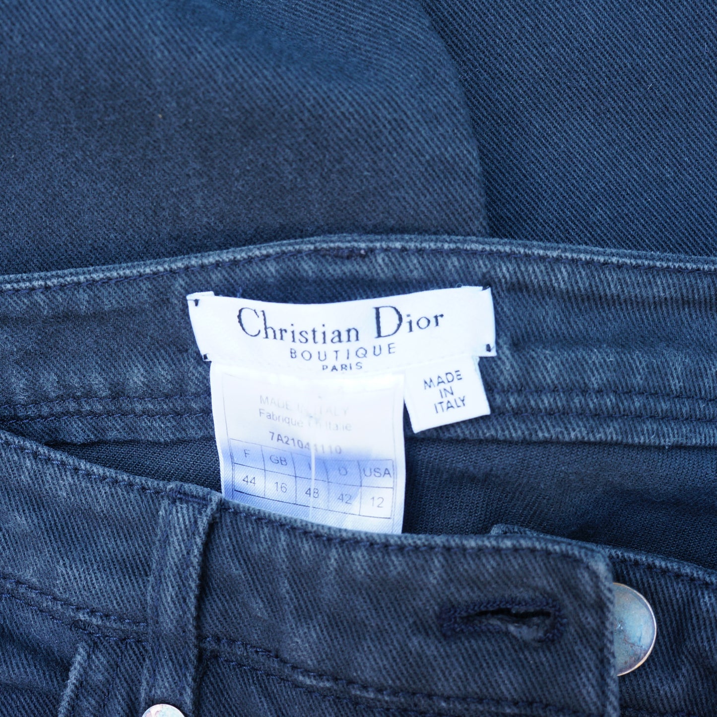 CHRISTIAN DIOR MID-RISE STRAIGHT-LEG JEANS - leefluxury.com