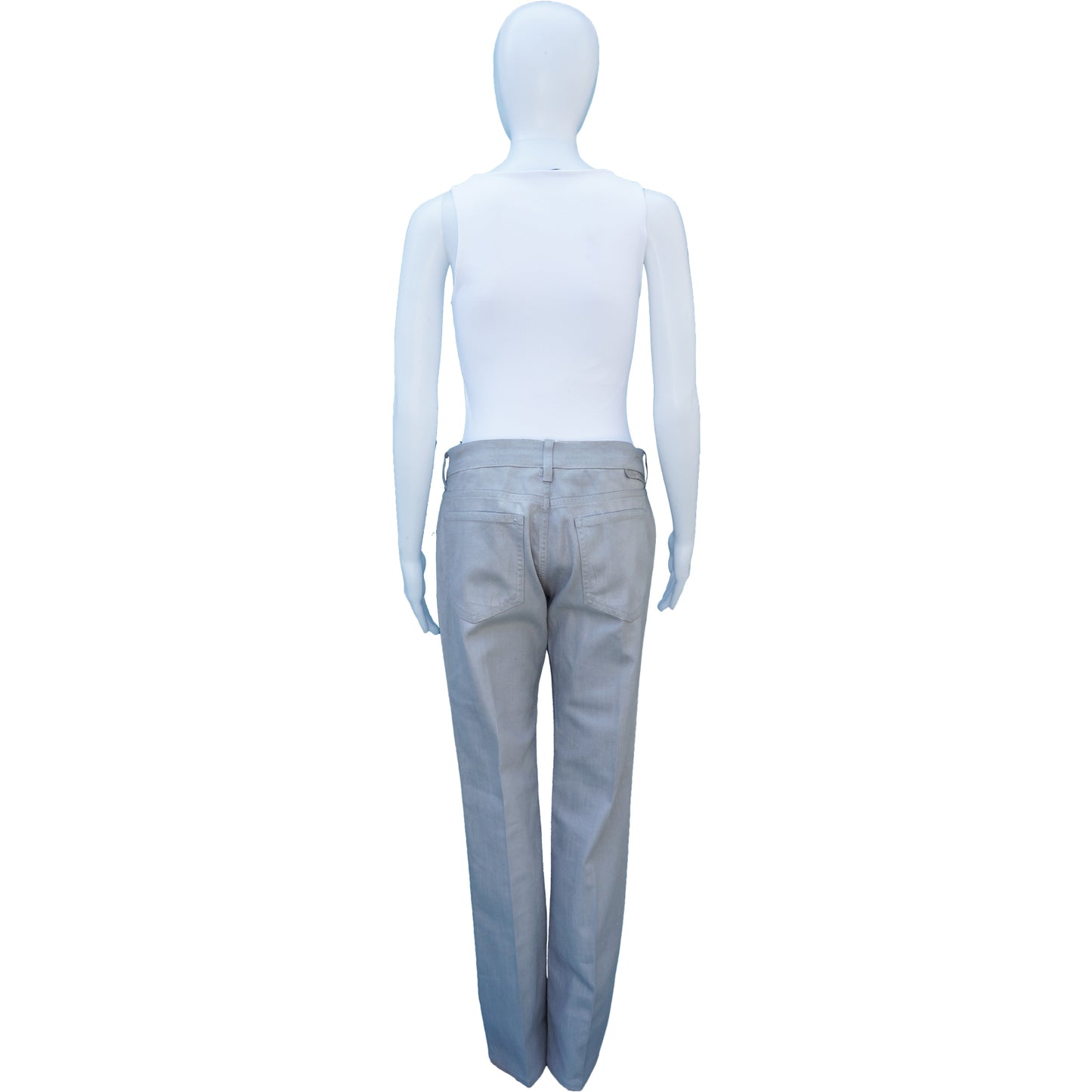 STELLA MCCARTNEY COATED STRAIGHT-LEG JEANS - leefluxury.com