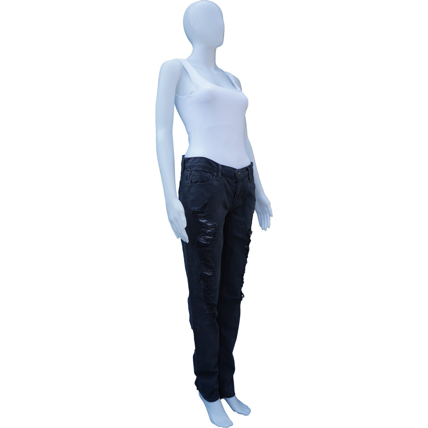 CITIZENS OF HUMANITY DISTRESSED SKINNY JEANS - leefluxury.com