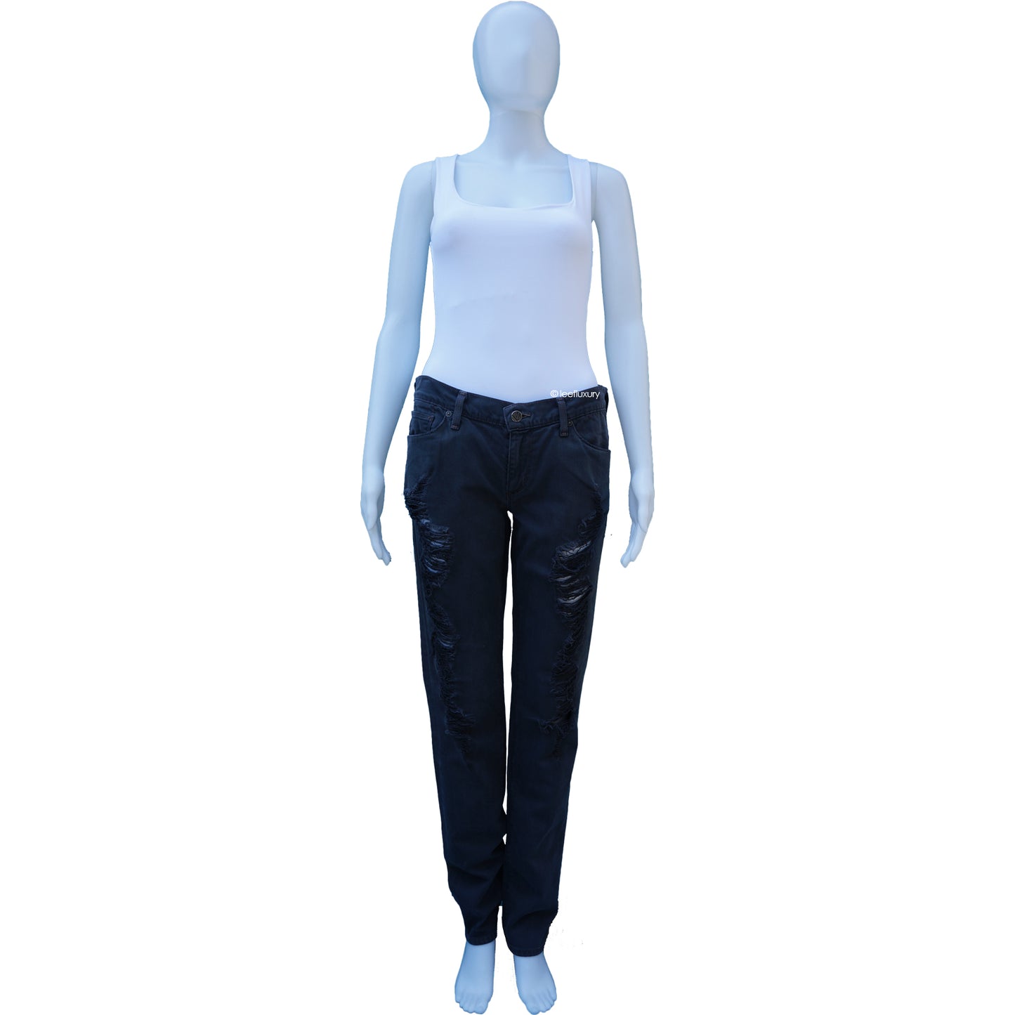 CITIZENS OF HUMANITY DISTRESSED SKINNY JEANS - leefluxury.com
