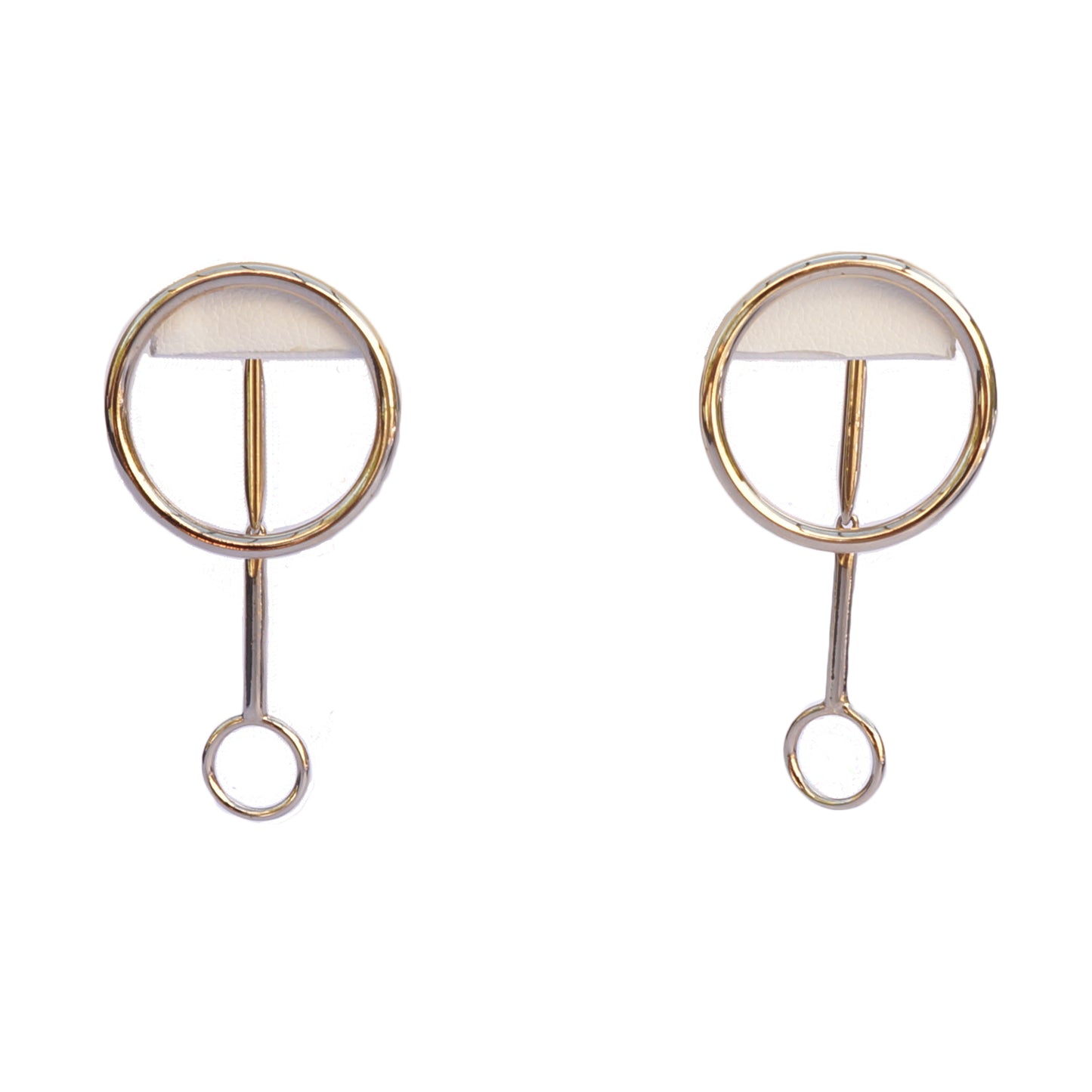 CHRISTIAN DIOR CIRCLE DROP EARRINGS - leefluxury.com