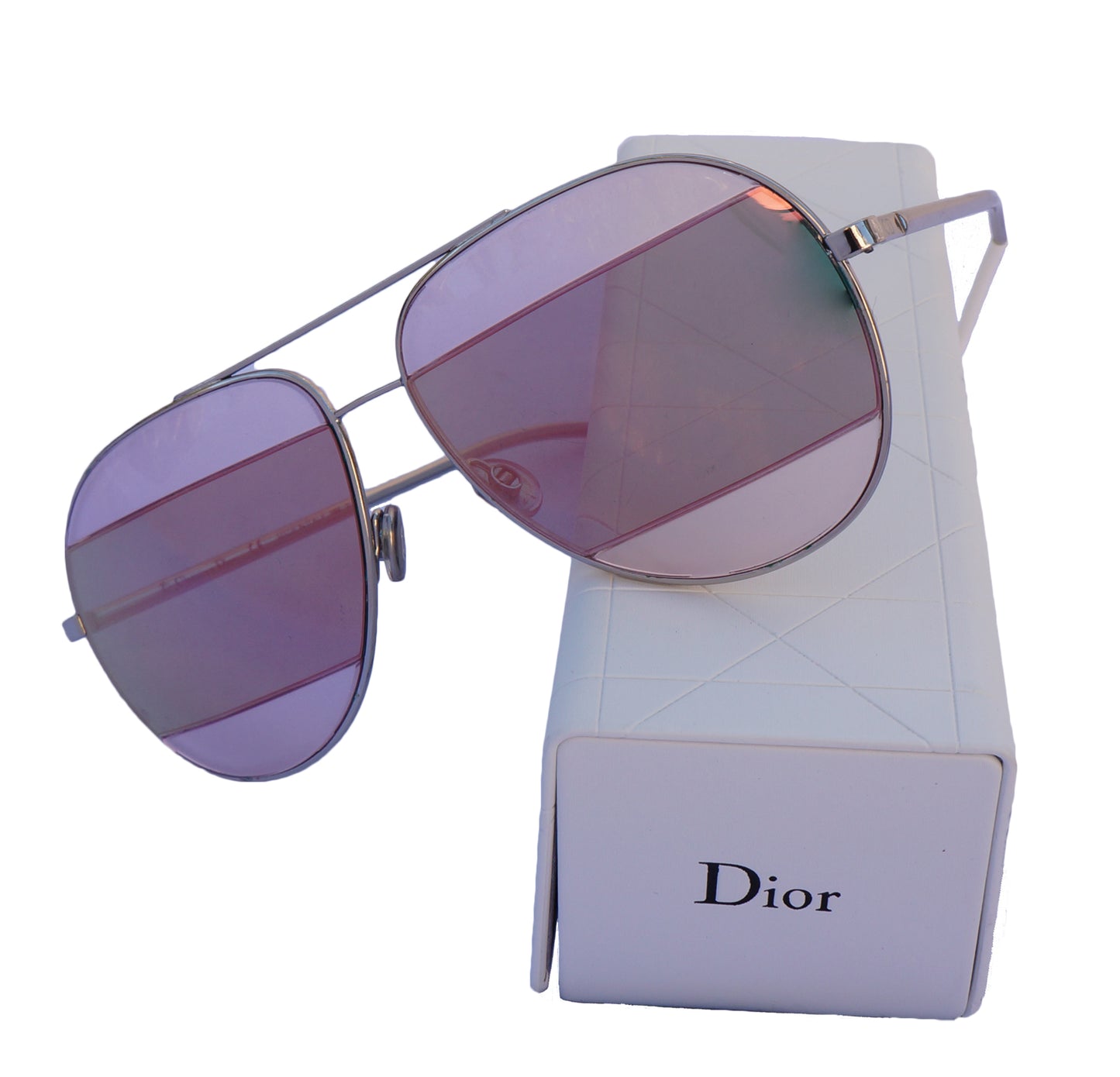 CHRISTIAN DIOR SPLIT 1 AVIATOR SUNGLASSES - leefluxury.com