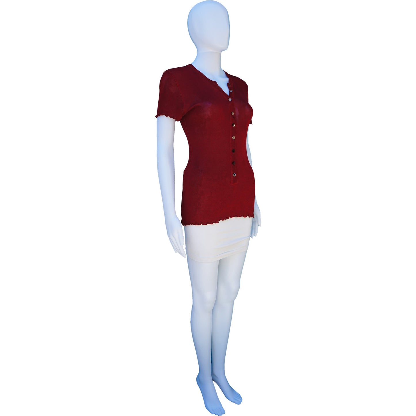 DOLCE & GABBANA RED KNIT SHORT SLEEVE CARDIGAN - leefluxury.com