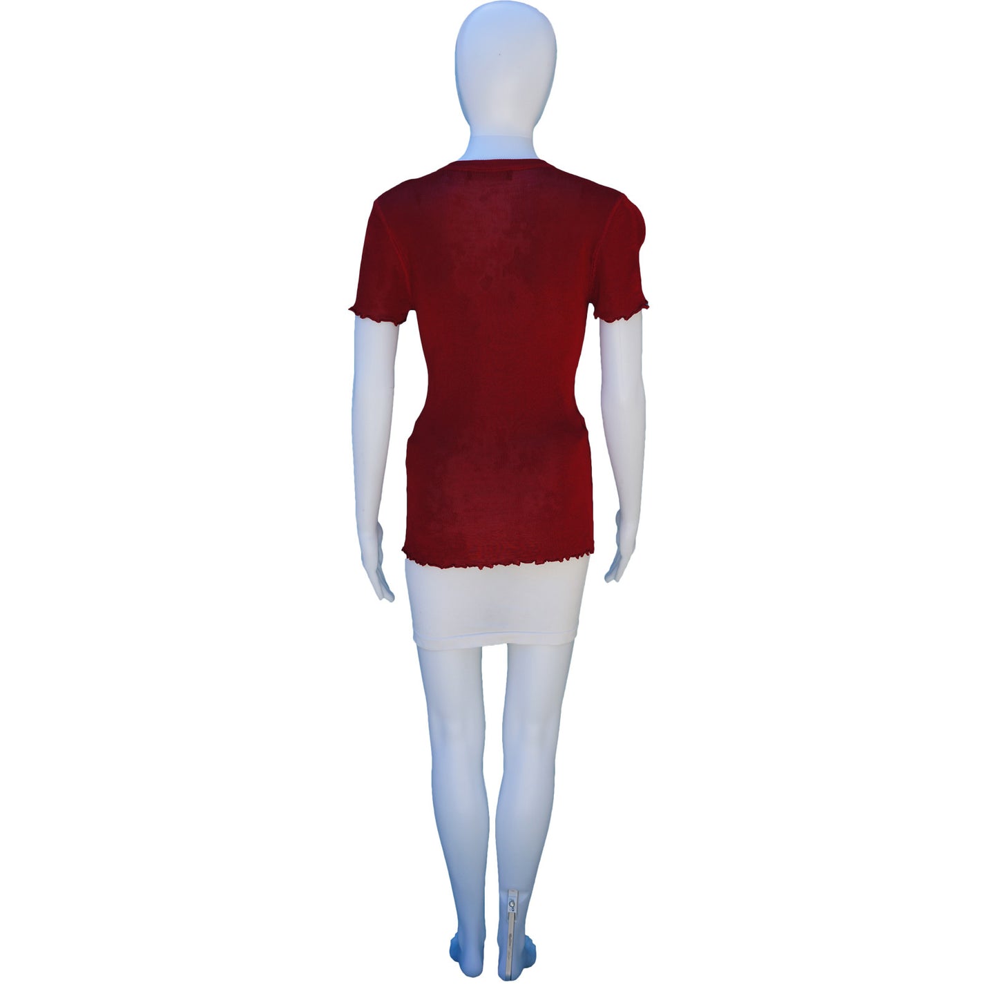 DOLCE & GABBANA RED KNIT SHORT SLEEVE CARDIGAN - leefluxury.com
