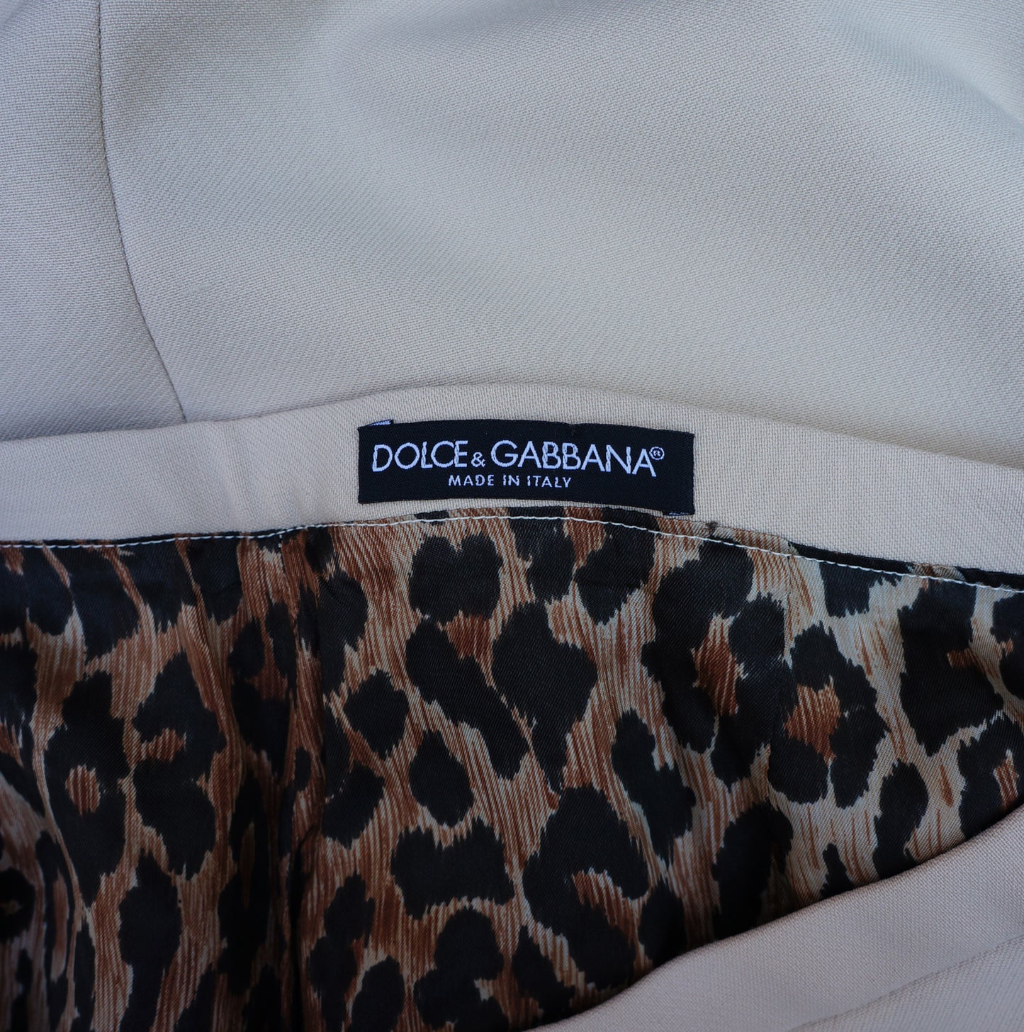 DOLCE & GABBANA BLUSH WOOL KNEE-LENGTH PENCIL SKIRT - leefluxury.com