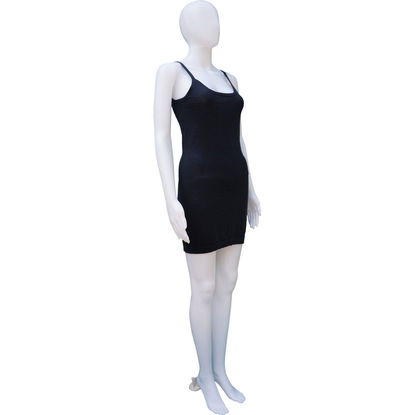 FALCONERI SLATE BLUE CASHMERE KNIT DRESS - leefluxury.com