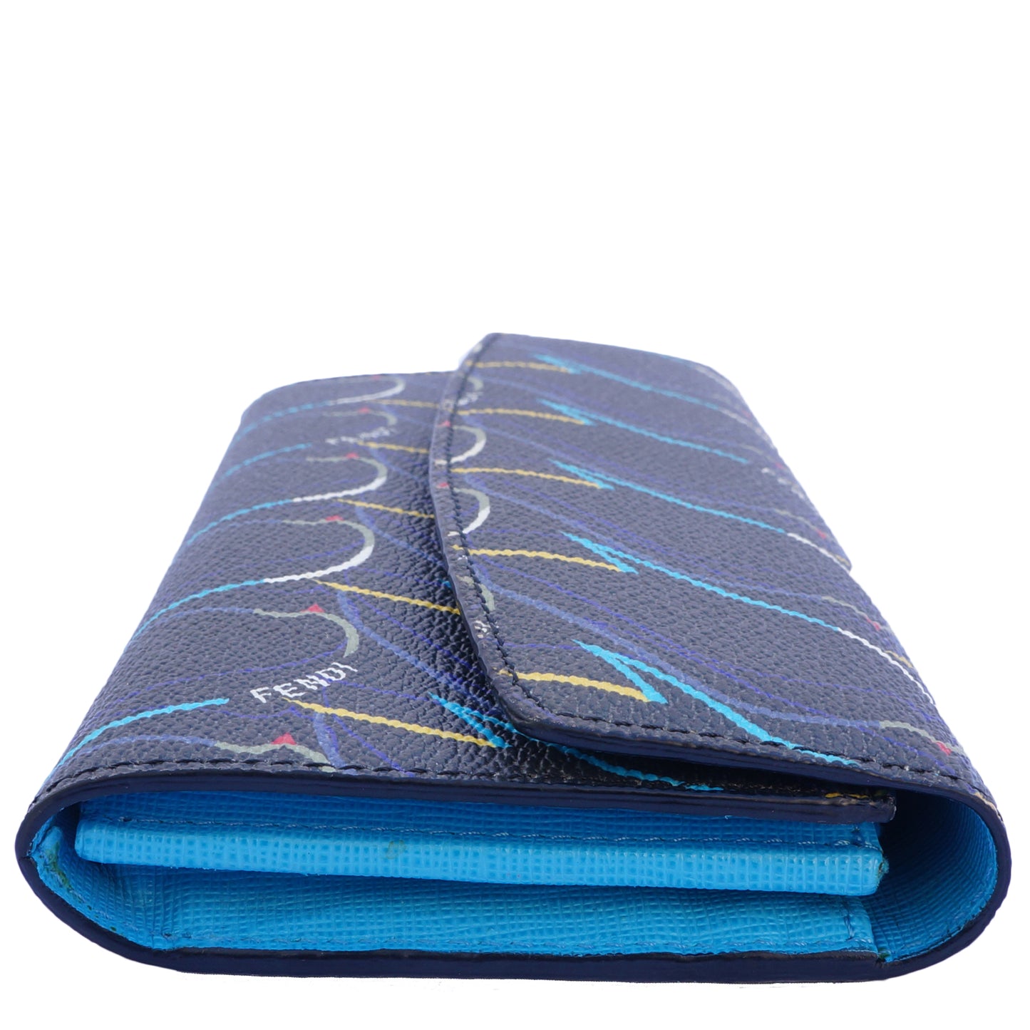 FENDI GREY BIRDS CONTINENTAL WALLET - leefluxury.com