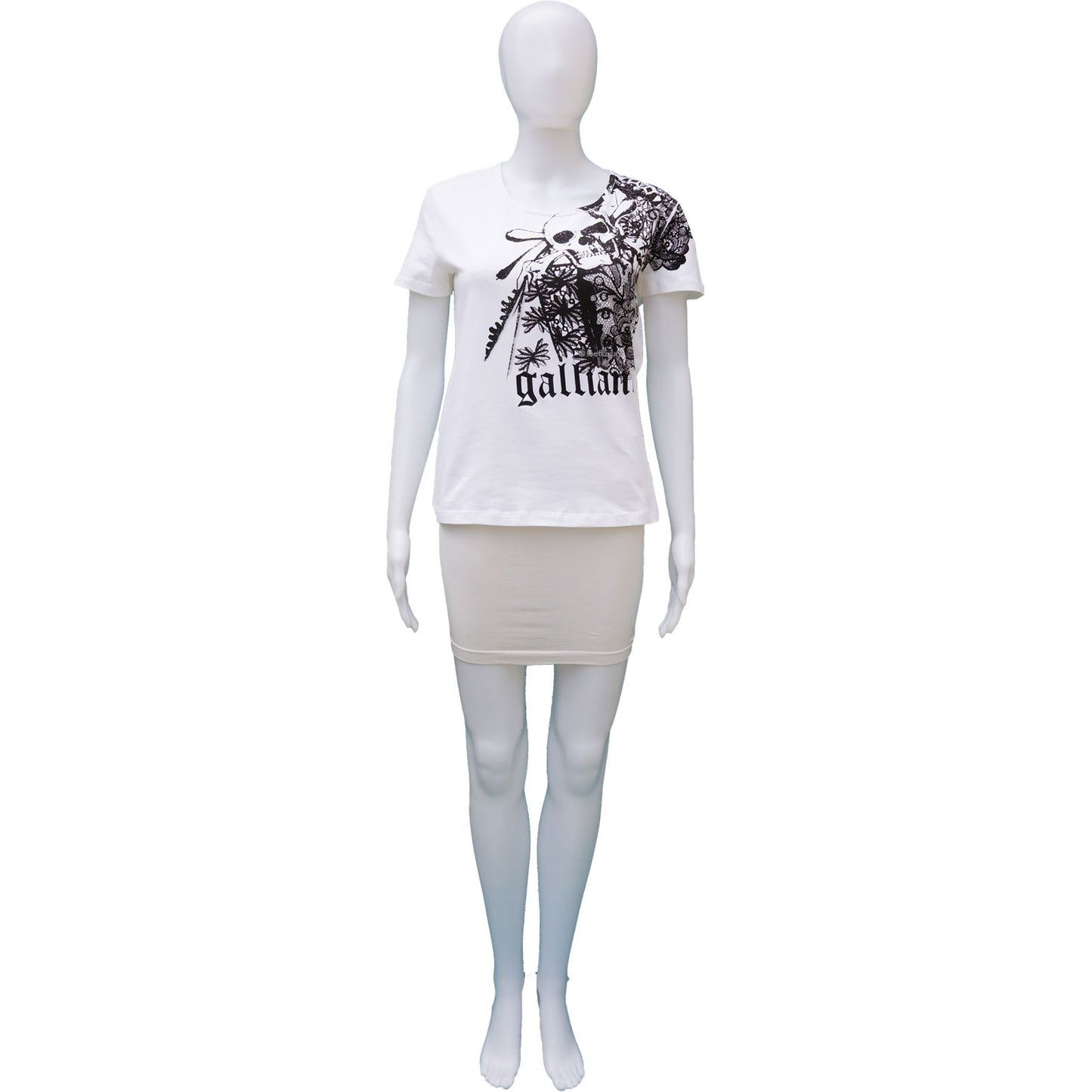 JOHN GALLIANO WHITE SKULL TSHIRT - leefluxury.com
