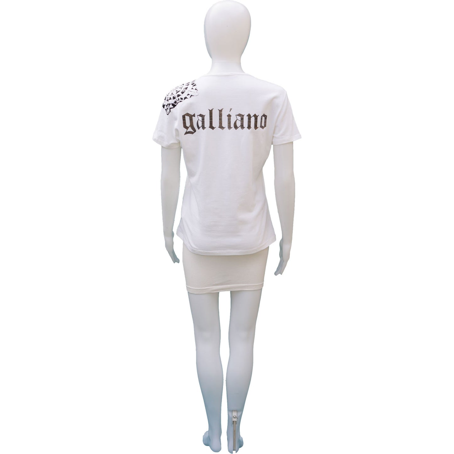 JOHN GALLIANO WHITE SKULL TSHIRT - leefluxury.com