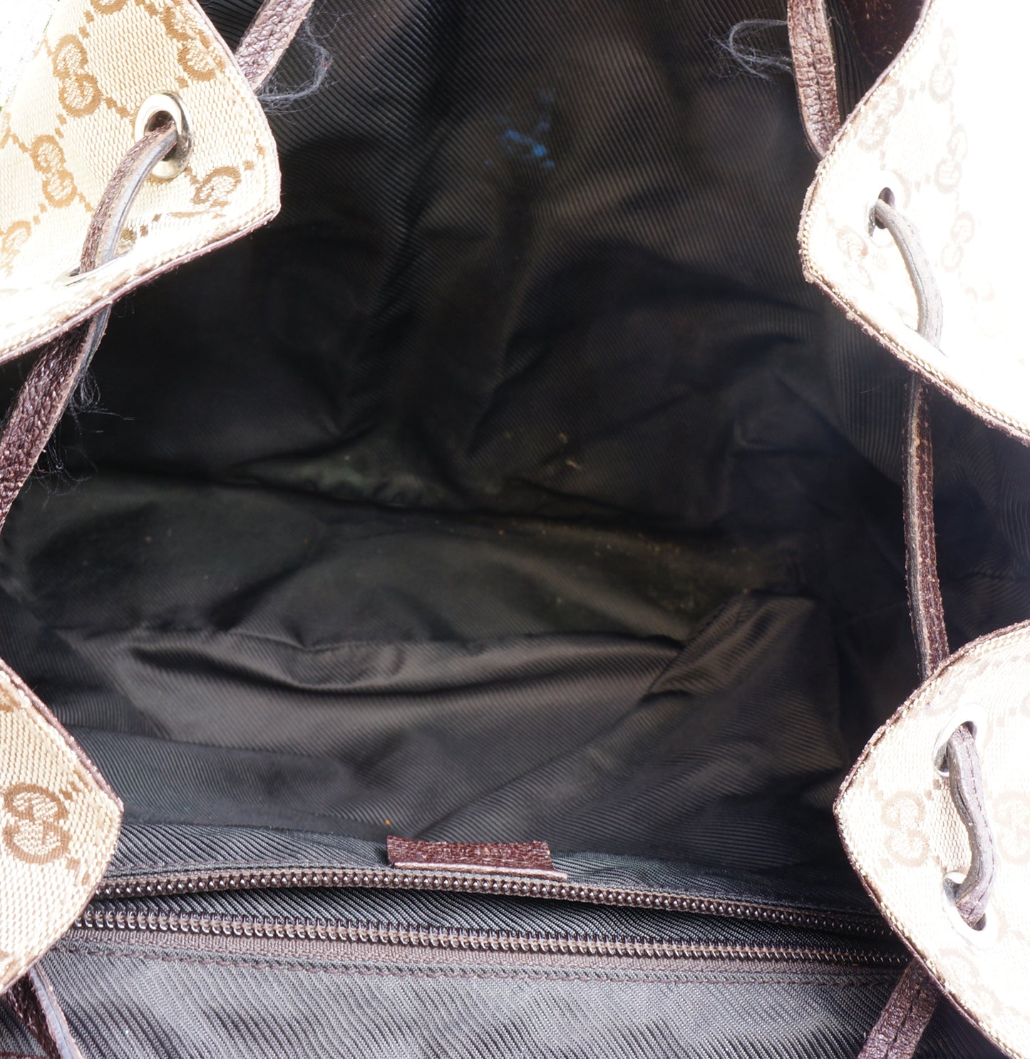 GUCCI GG CANVAS ABBEY BACKPACK - leefluxury.com