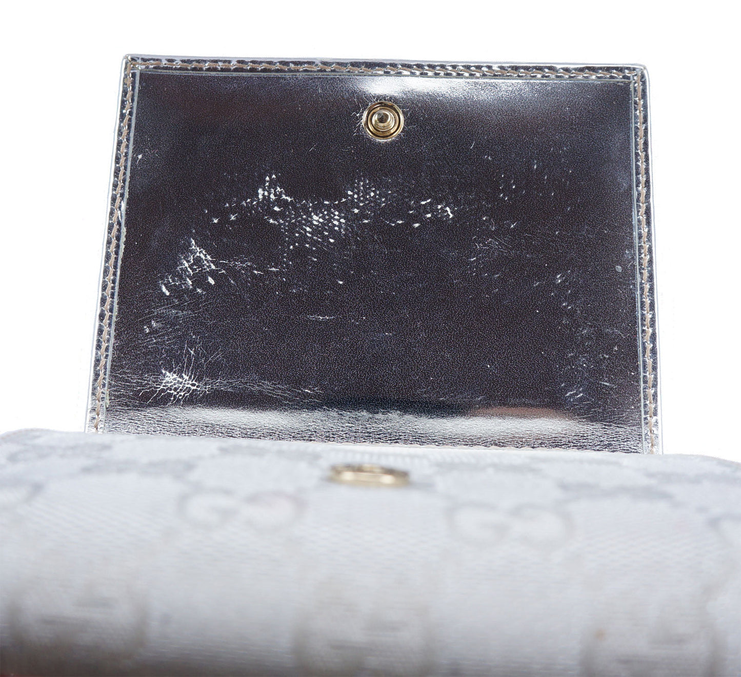 GUCCI GG CANVAS BRITT COMPACT WALLET - leefluxury.com