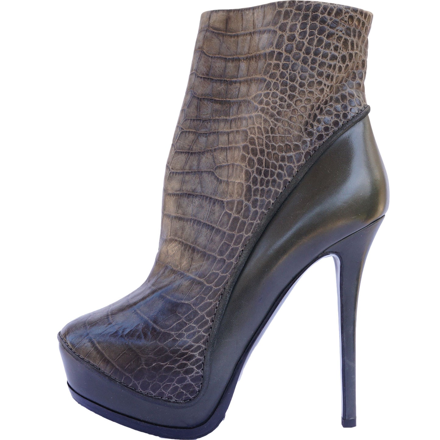 HAIDER ACKERMANN LEATHER ROUND-TOE ANKLE BOOTS - leefluxury.com