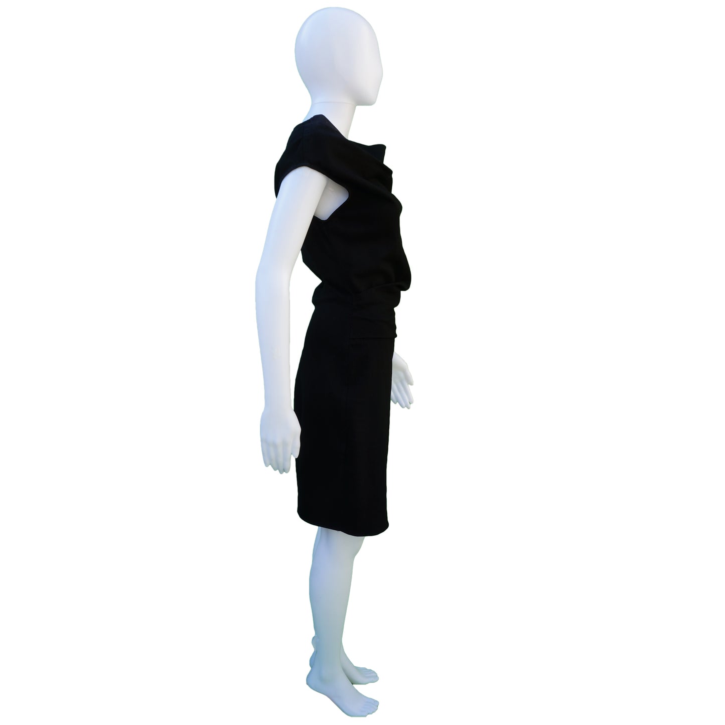 HELMUT LANG COTTON STRETCH DRESS - leefluxury.com