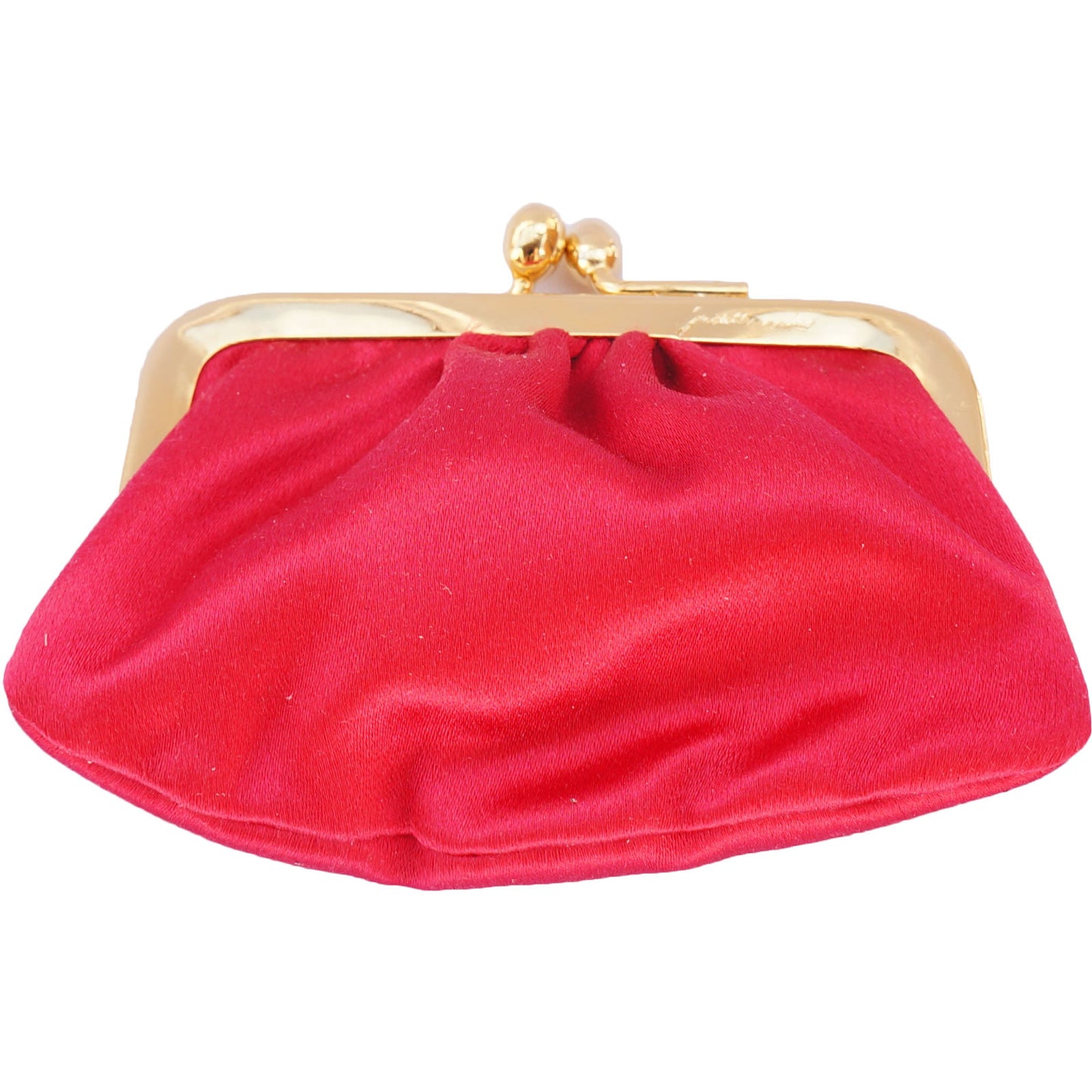 JUDITH LEIBER LEATHER & SATIN CLUTCH - leefluxury.com