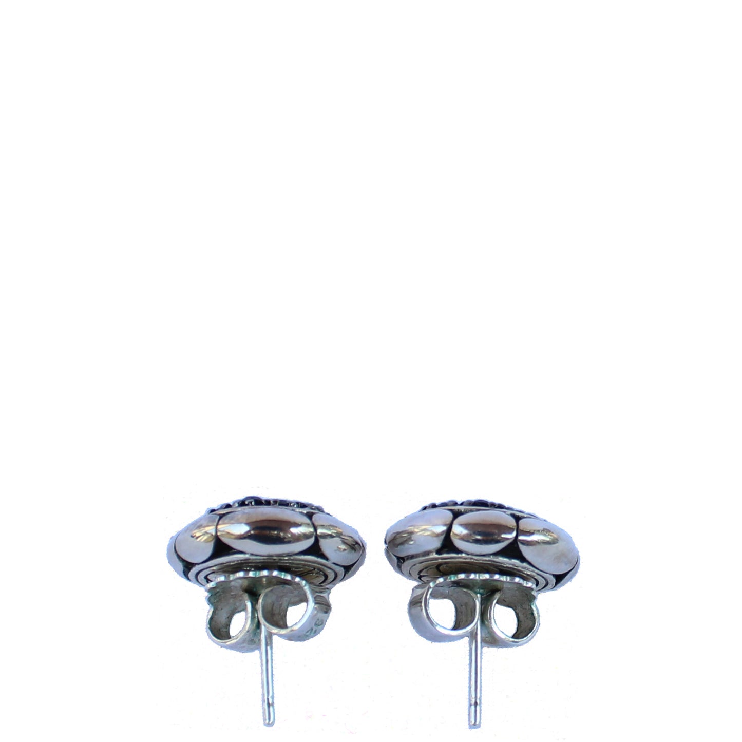 JOHN HARDY SAPPHIRE KALI LAVA FIRE ROUND EARRINGS - leefluxury.com