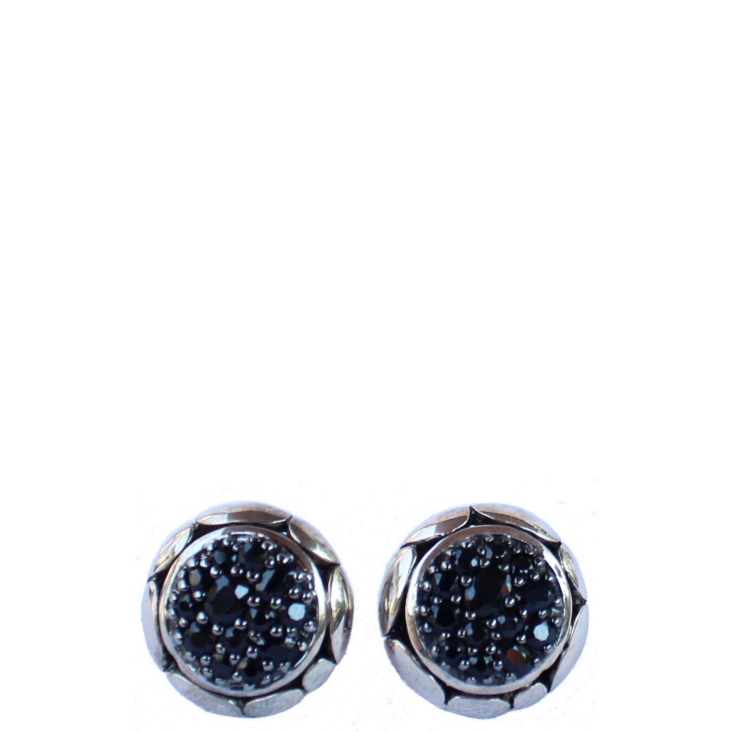 JOHN HARDY SAPPHIRE KALI LAVA FIRE ROUND EARRINGS - leefluxury.com