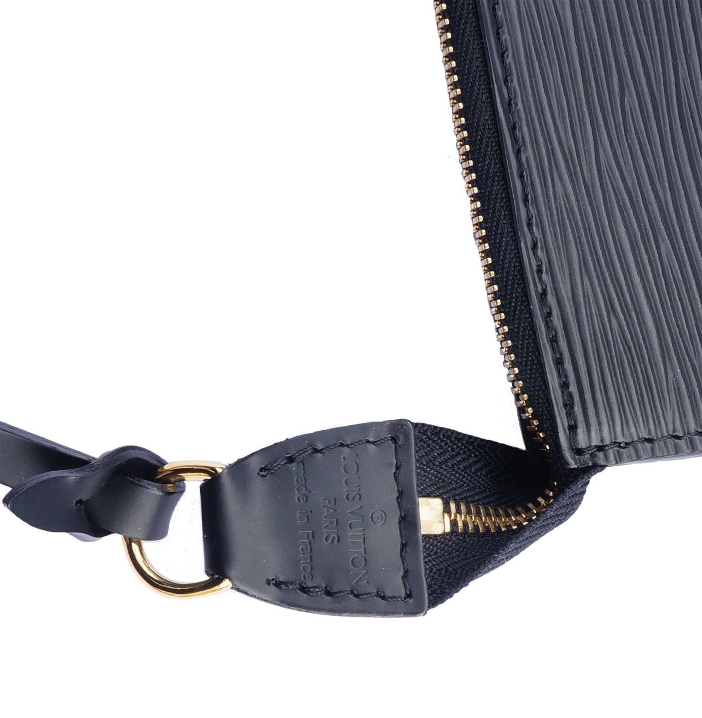 LOUIS VUITTON EPI POCHETTE BLACK CLUTCH BAG - leefluxury.com