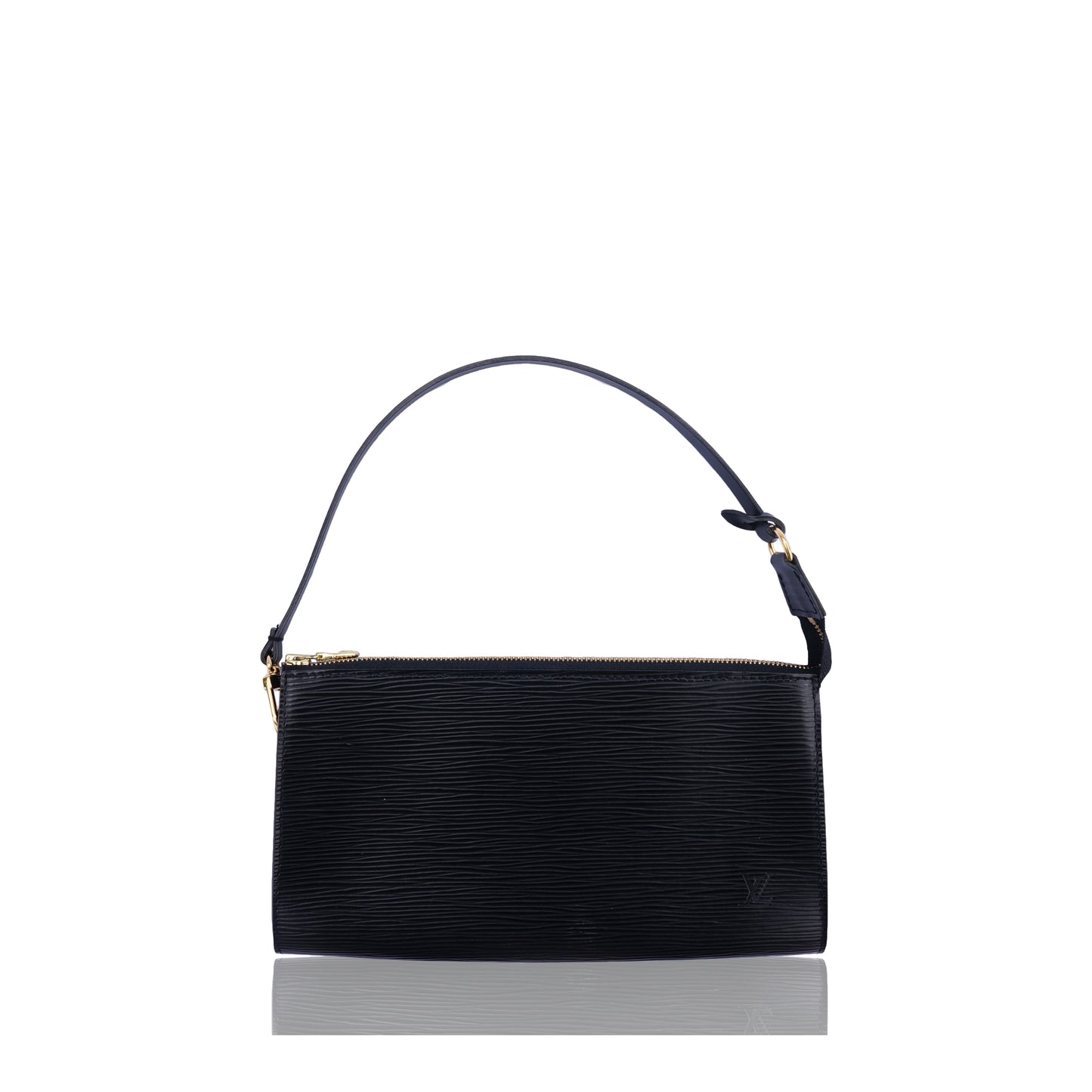 LOUIS VUITTON EPI POCHETTE BLACK CLUTCH BAG - leefluxury.com