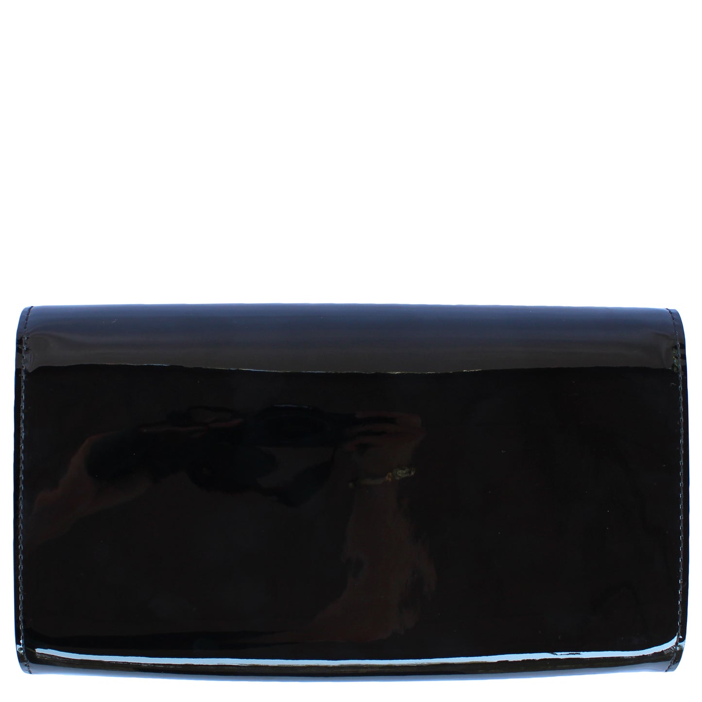 LOUIS VUITTON 2016 LOUISE BLACK VERNIS CLUTCH - leefluxury.com