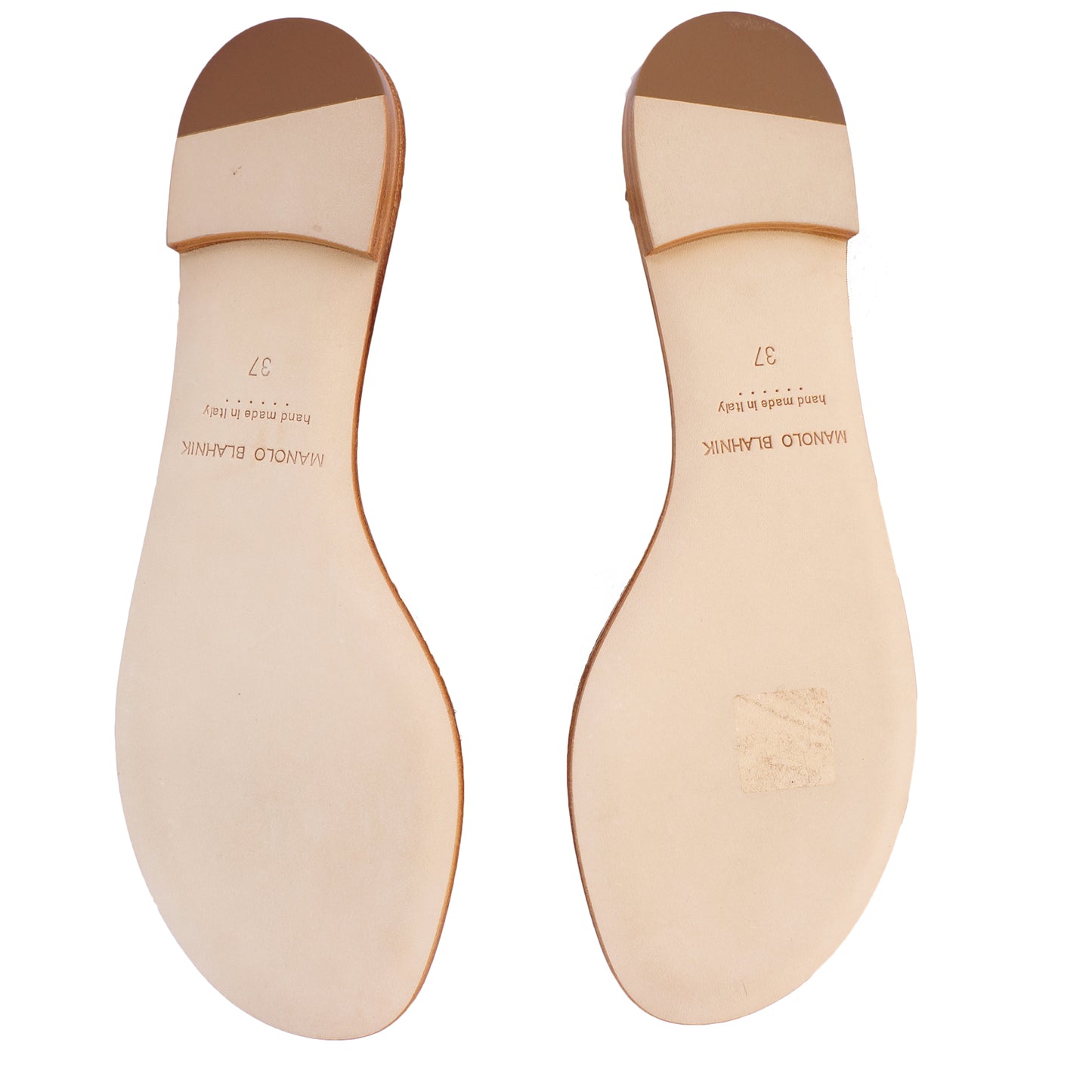 MANOLO BLAHNIK CRYSTAL EMBELLISHED SANDALS NEW WITH TAGS - leefluxury.com