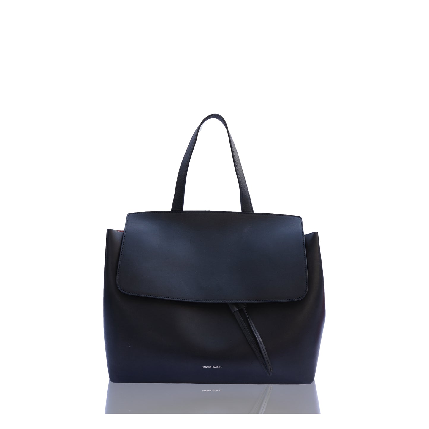 MANSUR GAVRIEL LEATHER LADY BLACK BAG - leefluxury.com