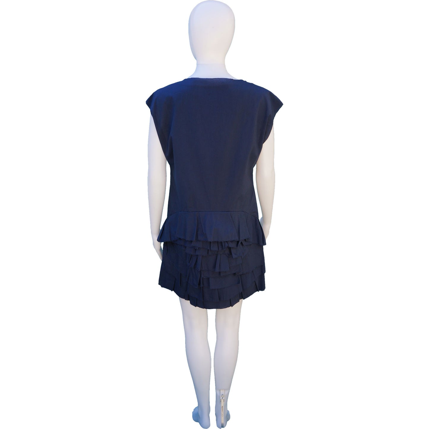3.1 PHILLIP LIM SLEEVLESS DRESS WITH RUFFLE ACCENT - leefluxury.com