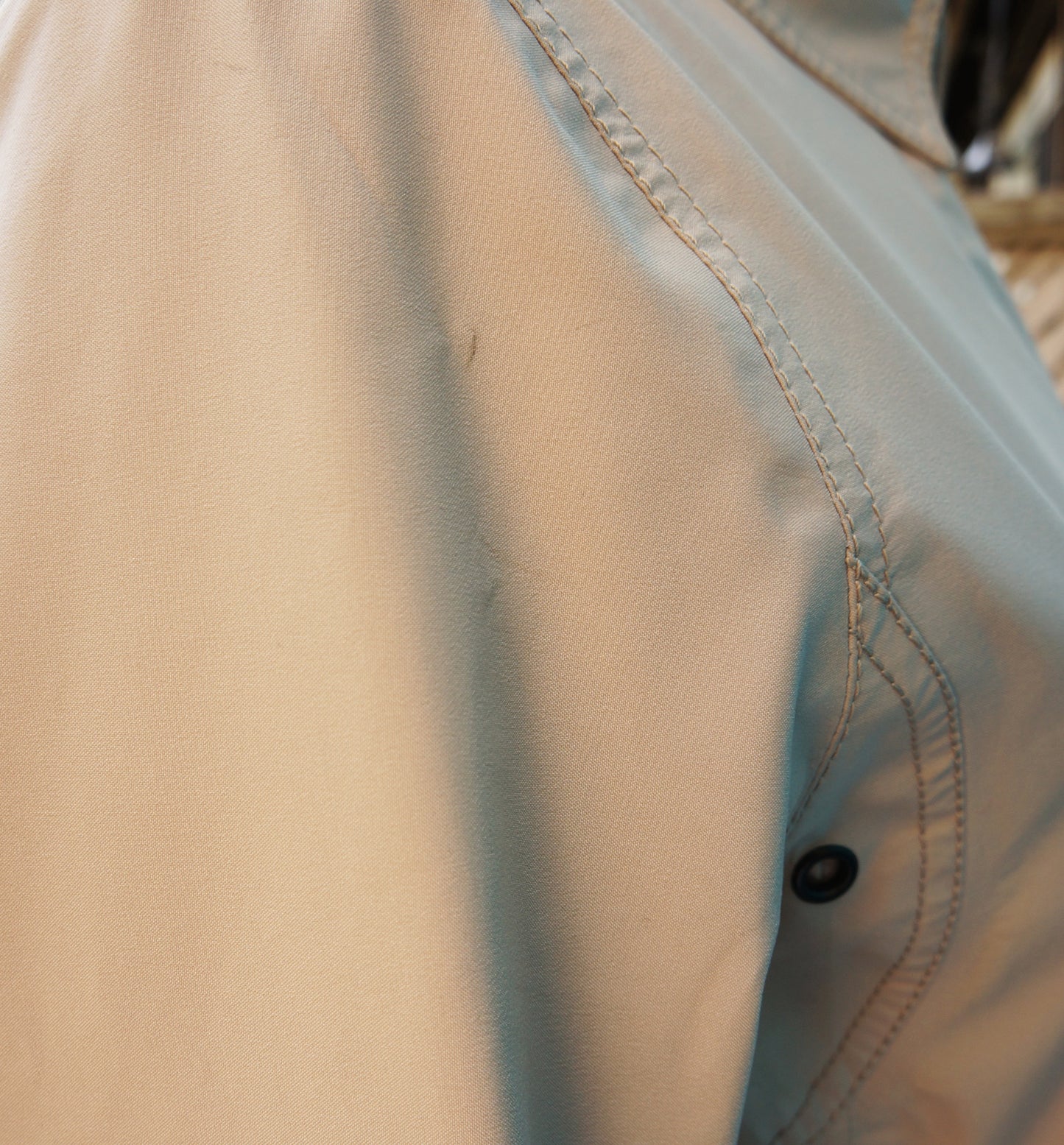 PRADA SPORT TAN RAINCOAT - leefluxury.com