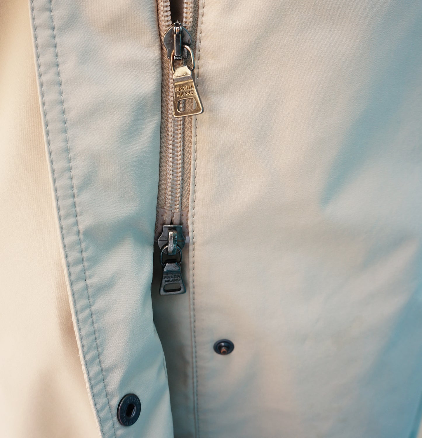 PRADA SPORT TAN RAINCOAT - leefluxury.com