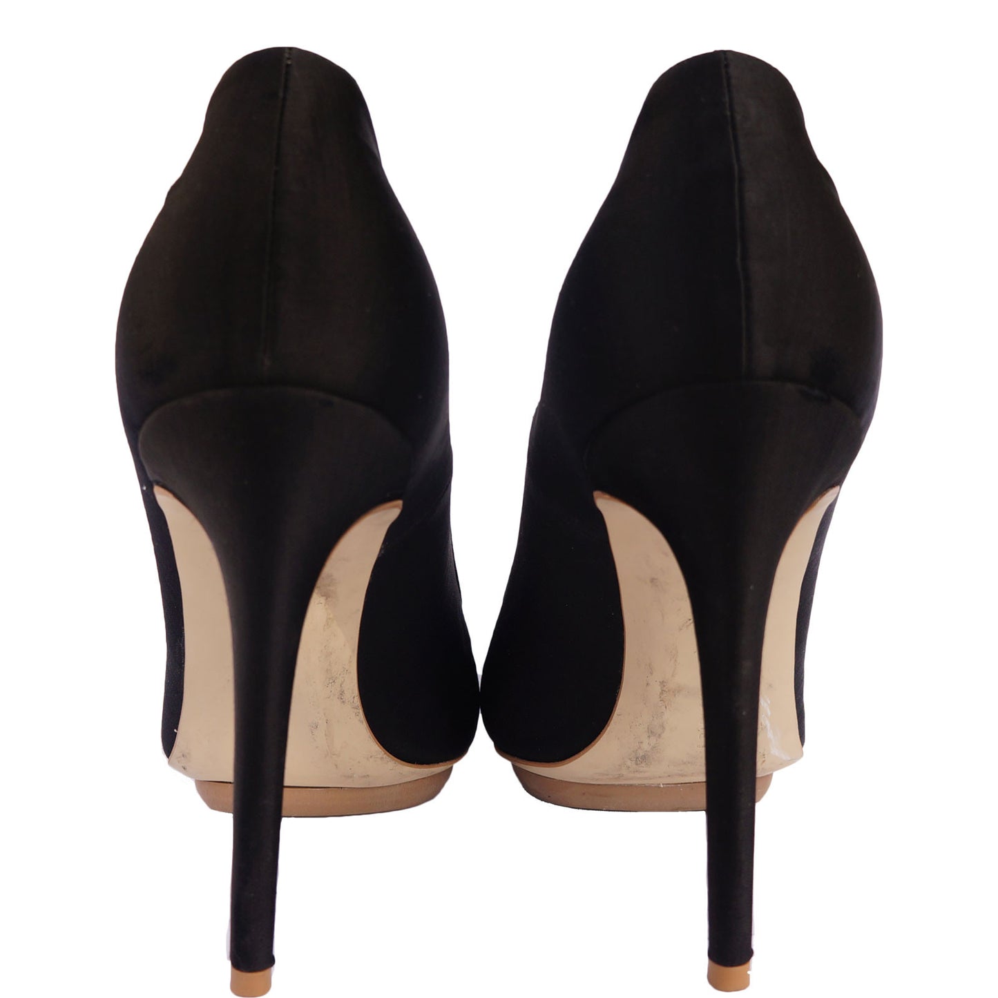 STELLA MCCARTNEY SATIN POINTED-TOE PUMPS - leefluxury.com