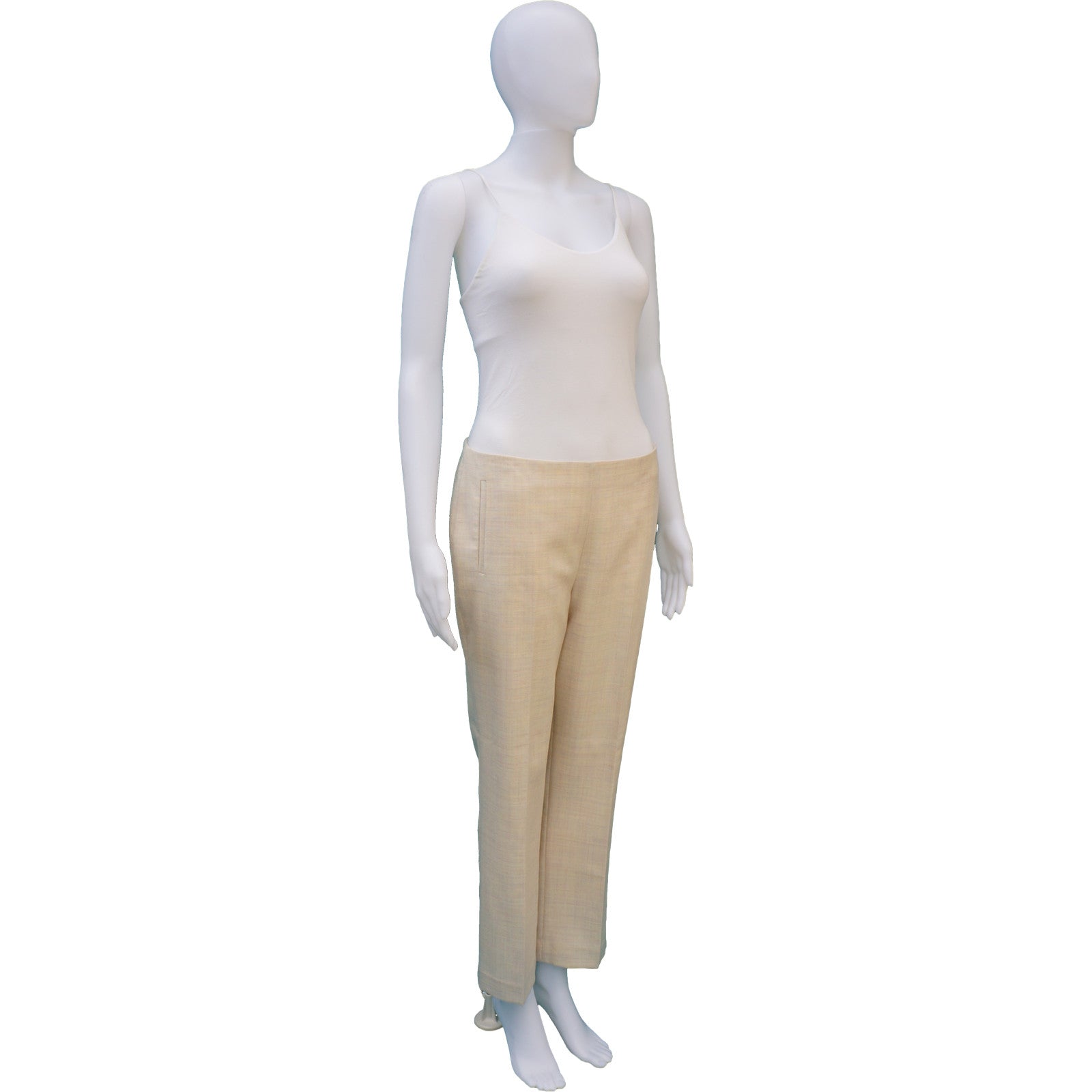 THE ROW WOOL CROPPED PANTS NEW WITH TAGS - leefluxury.com