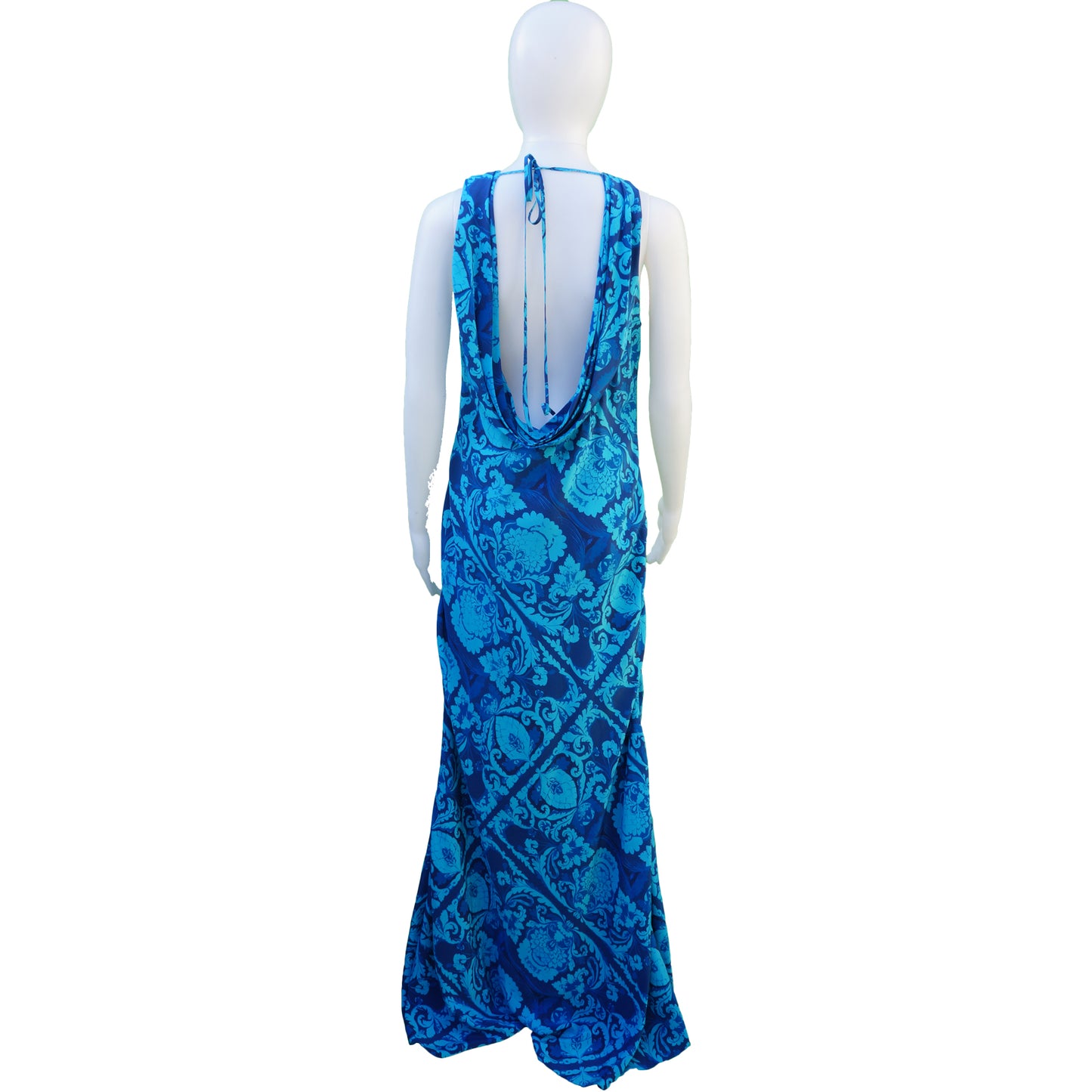 VERA WANG SILK PRINTED DRESS - leefluxury.com
