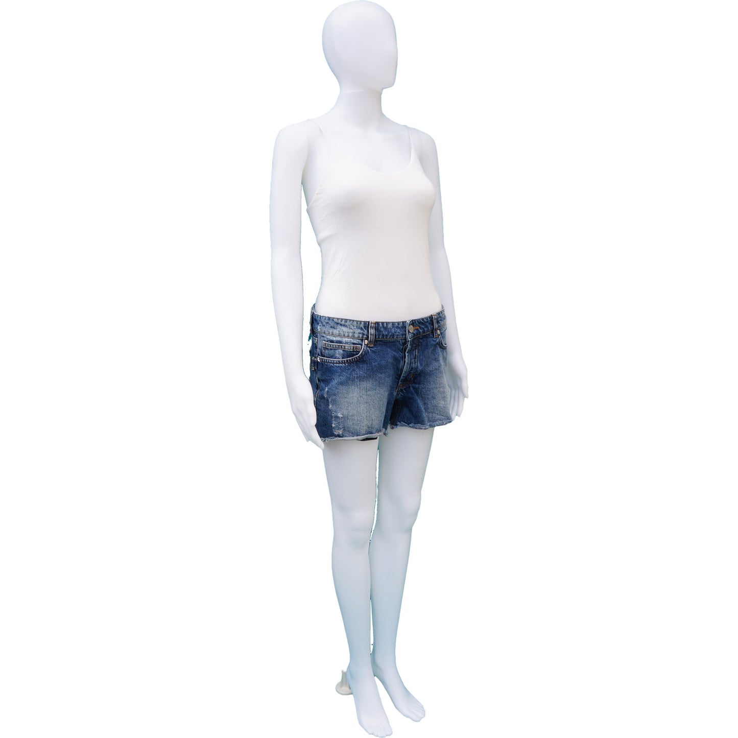ZADIG & VOLTAIRE DISTRESSED DENIM SHORTS - leefluxury.com