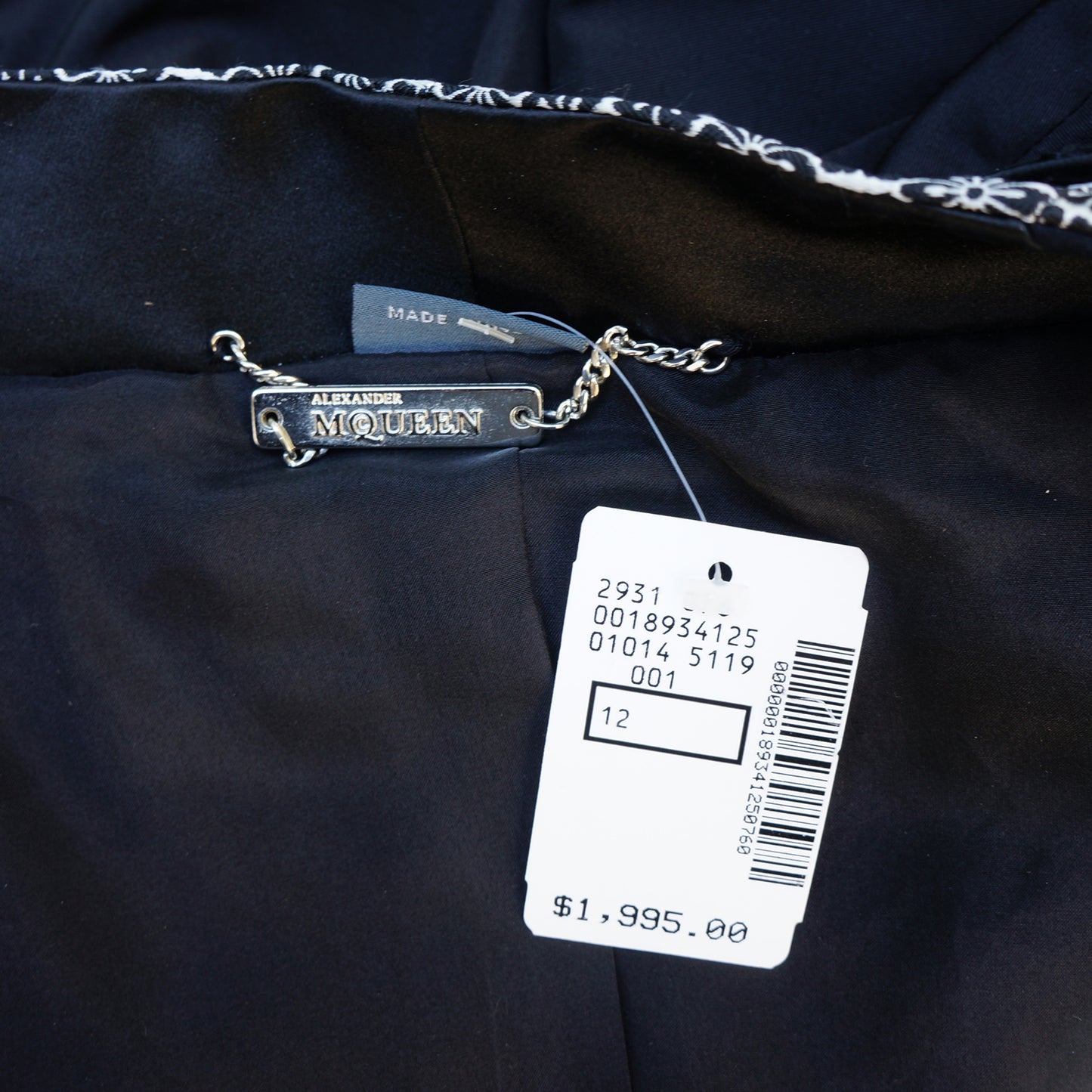 ALEXANDER MCQUEEN SILK TUXEDO SKIRT SUIT NEW WITH TAGS - leefluxury.com