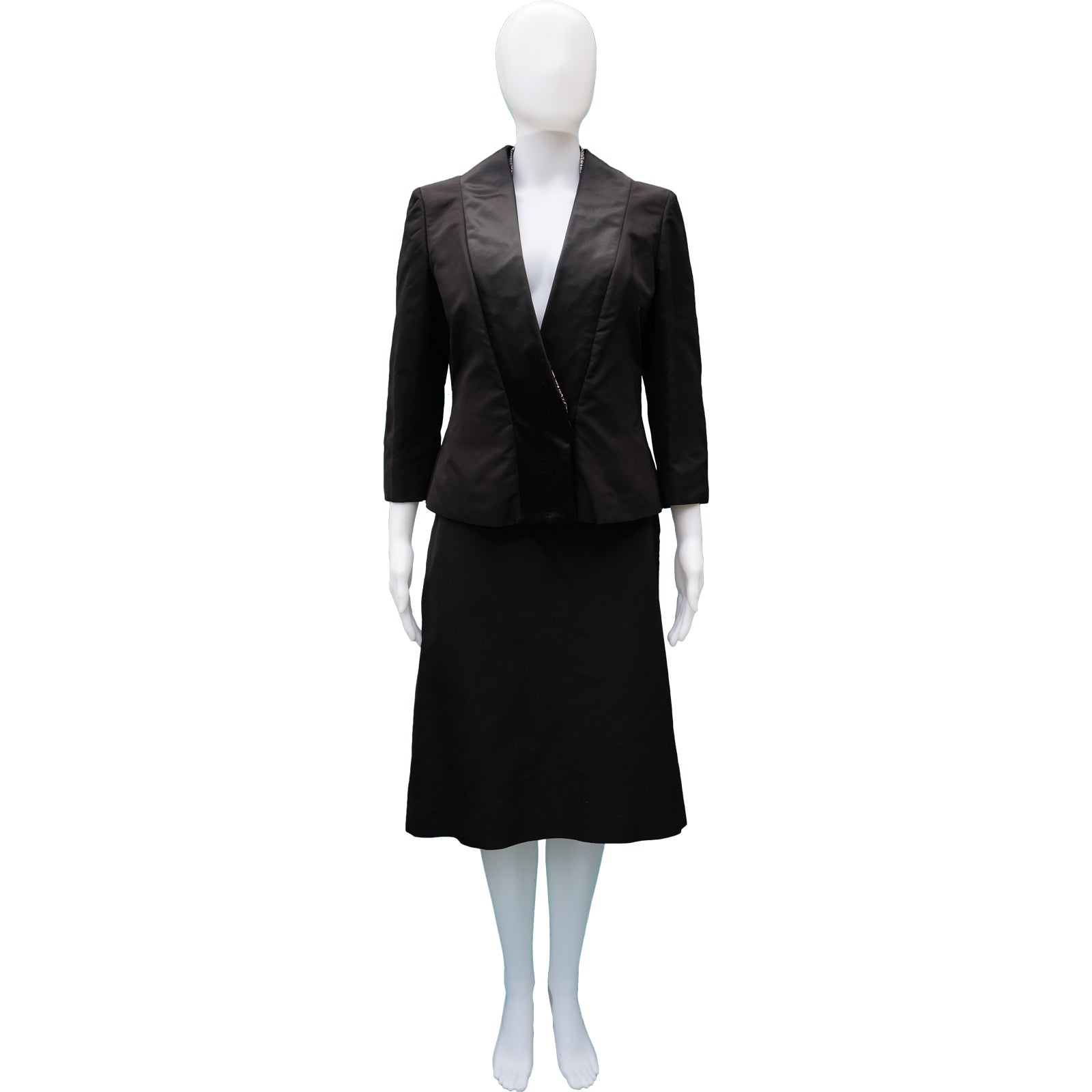 Contemporary Women's Skirt Suit, Black