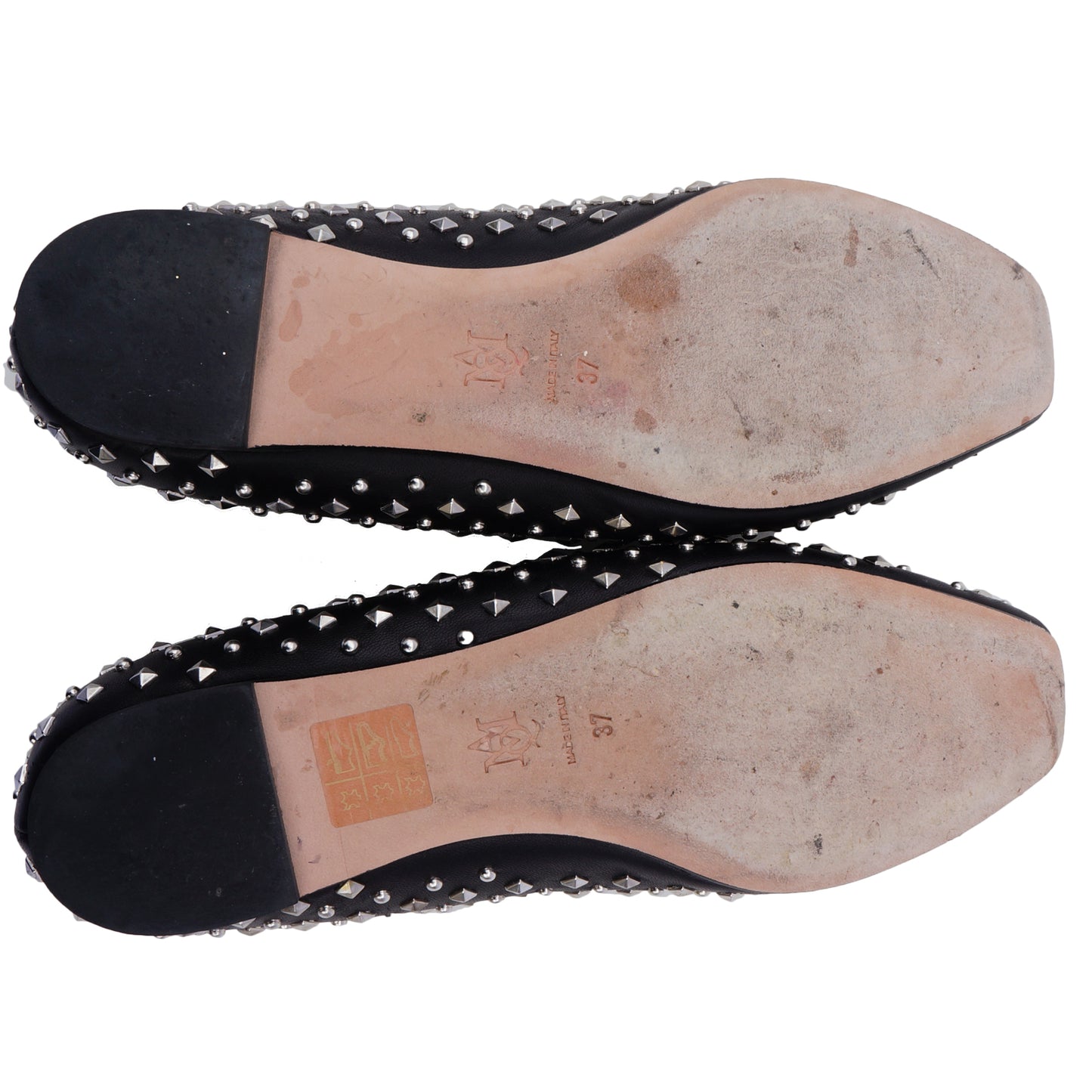 ALEXANDER MCQUEEN STUDDED FLAT LOAFER - leefluxury.com