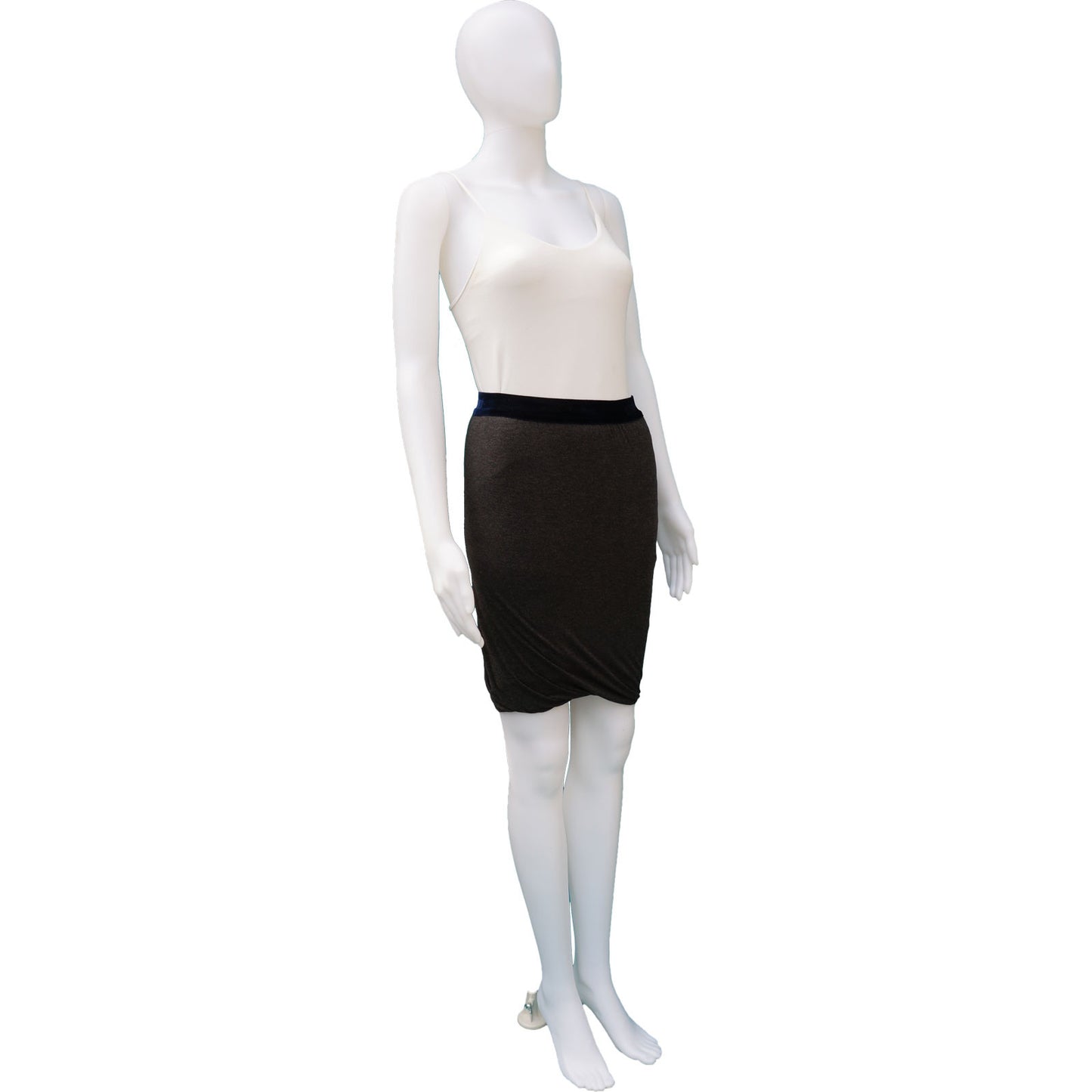 T BY ALEXANDER WANG BUBBLE HEM KNEE-LENGTH SKIRT - leefluxury.com