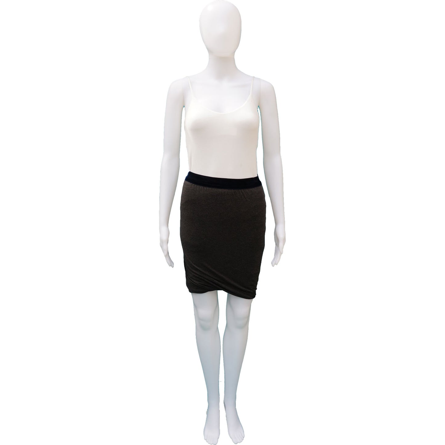 T BY ALEXANDER WANG BUBBLE HEM KNEE-LENGTH SKIRT - leefluxury.com