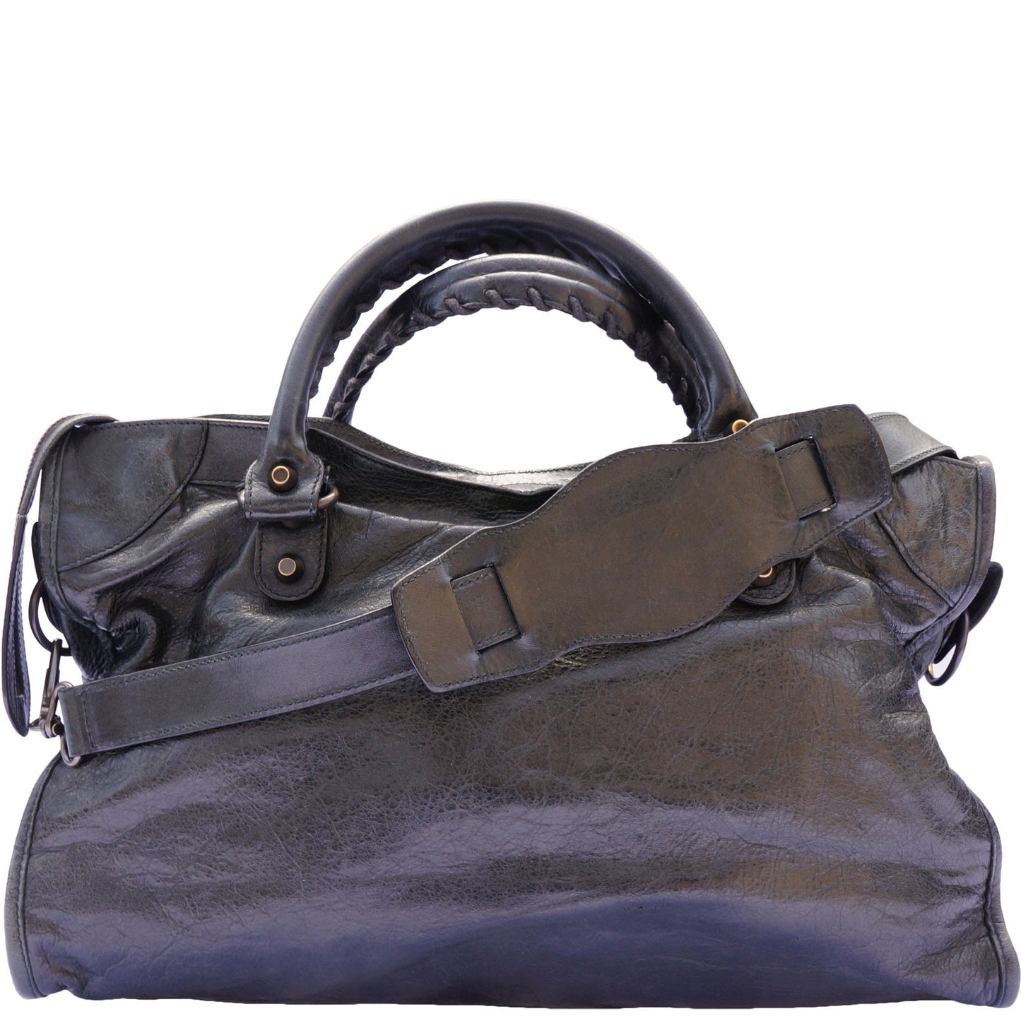BALENCIAGA MOTOCROSS CLASSIC CITY BAG - leefluxury.com