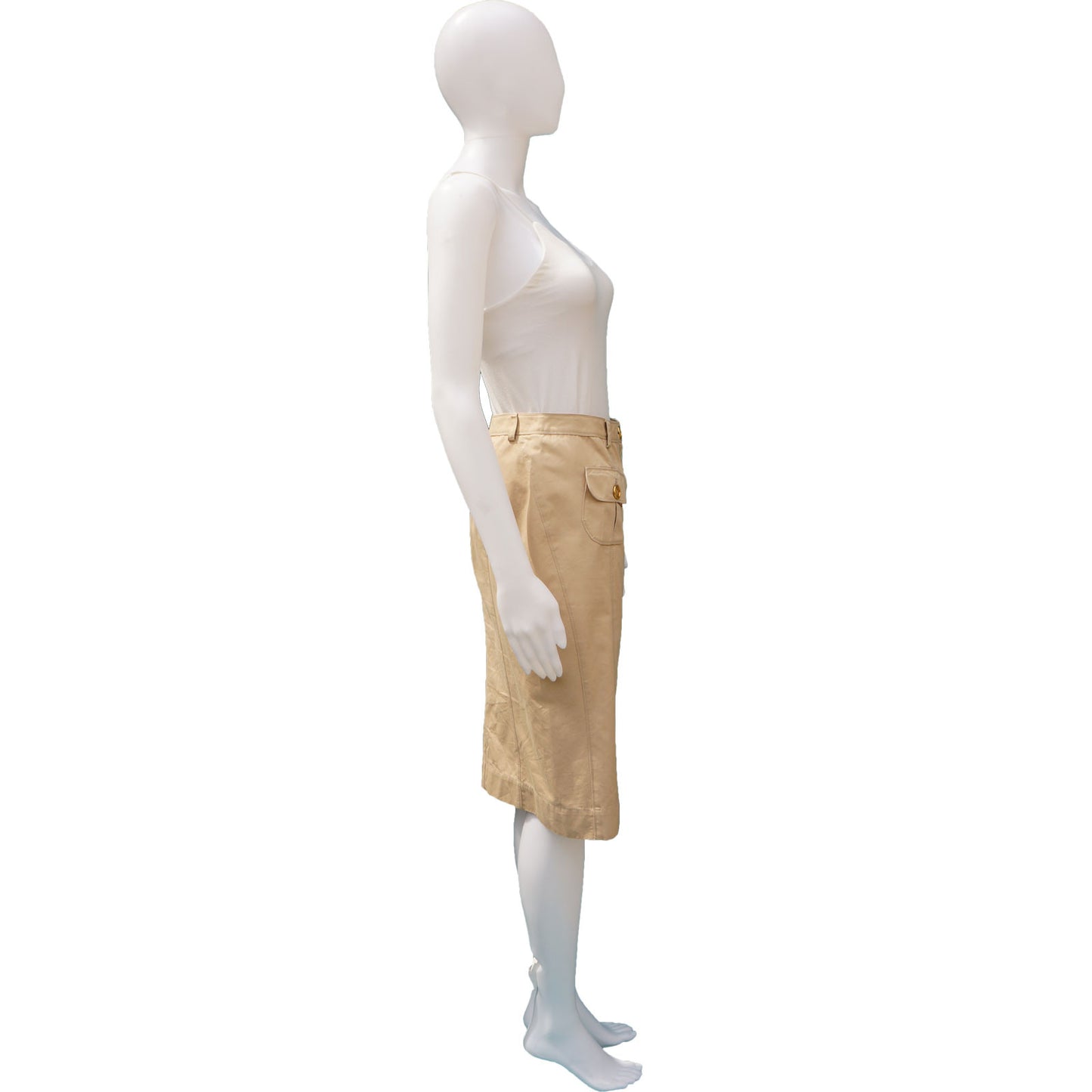 BURBERRY KNEE-LENGTH PENCIL SKIRT - leefluxury.com