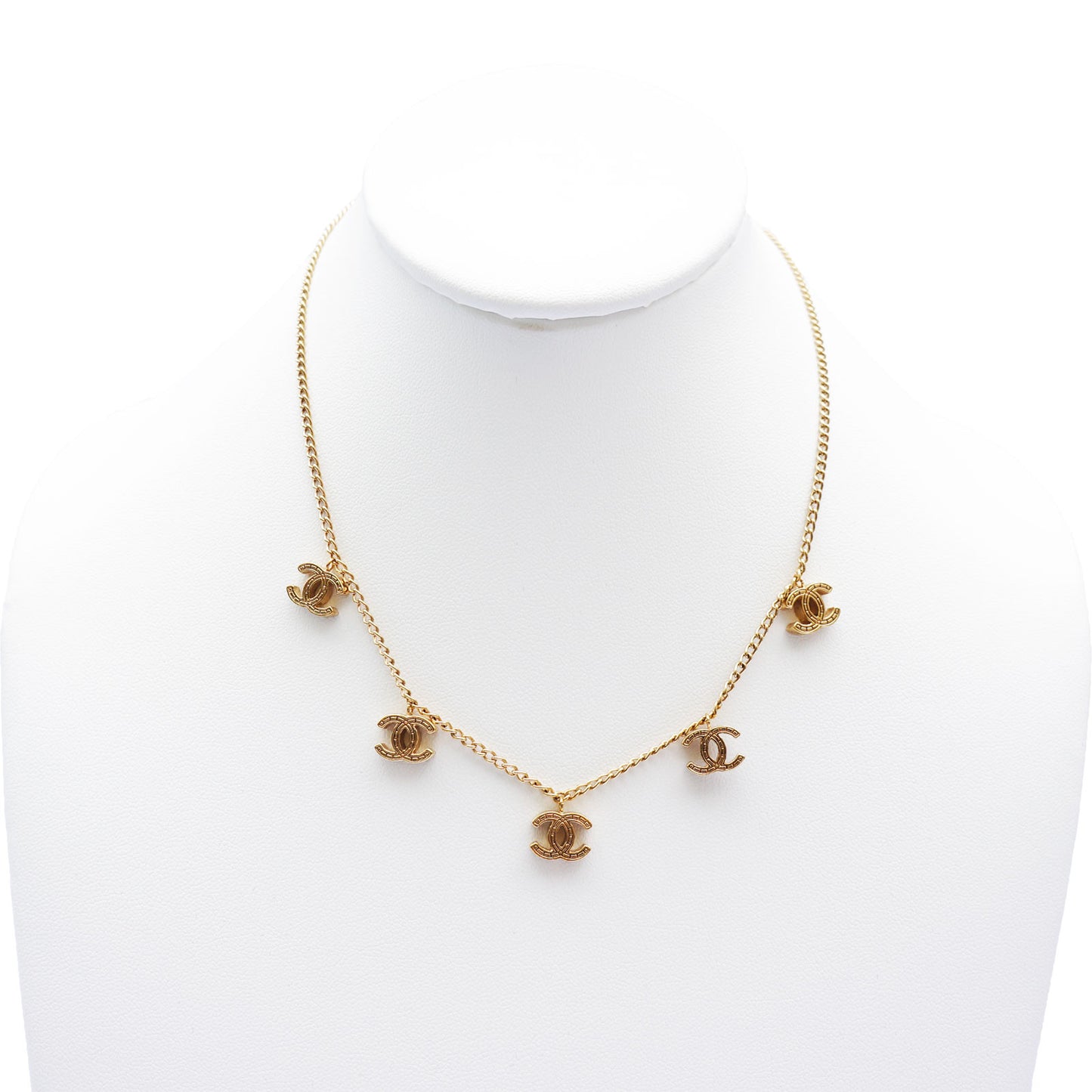 CHANEL CC CHARM NECKLACE - leefluxury.com