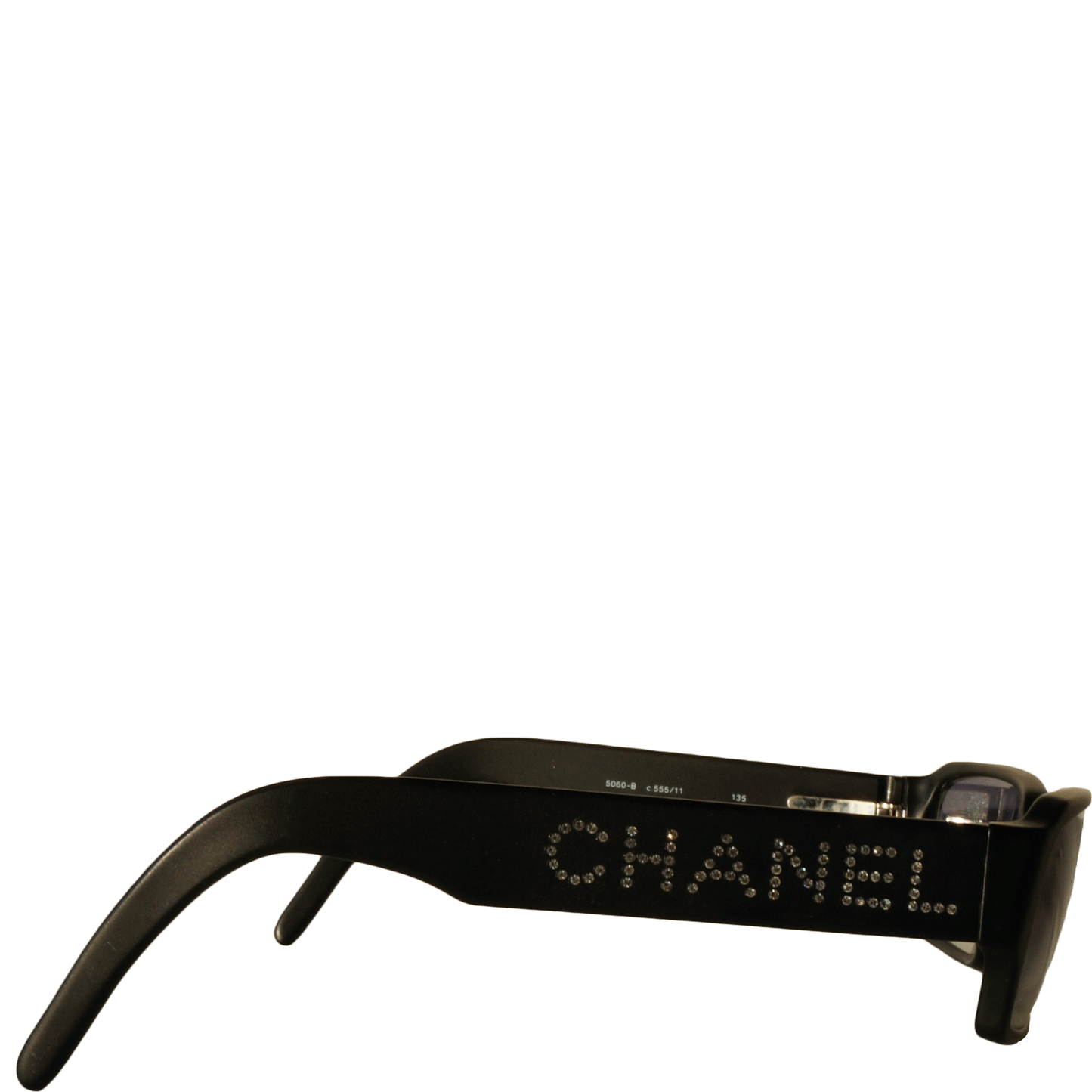 CHANEL EMBELLISHED LOGO SUNGLASSES - leefluxury.com