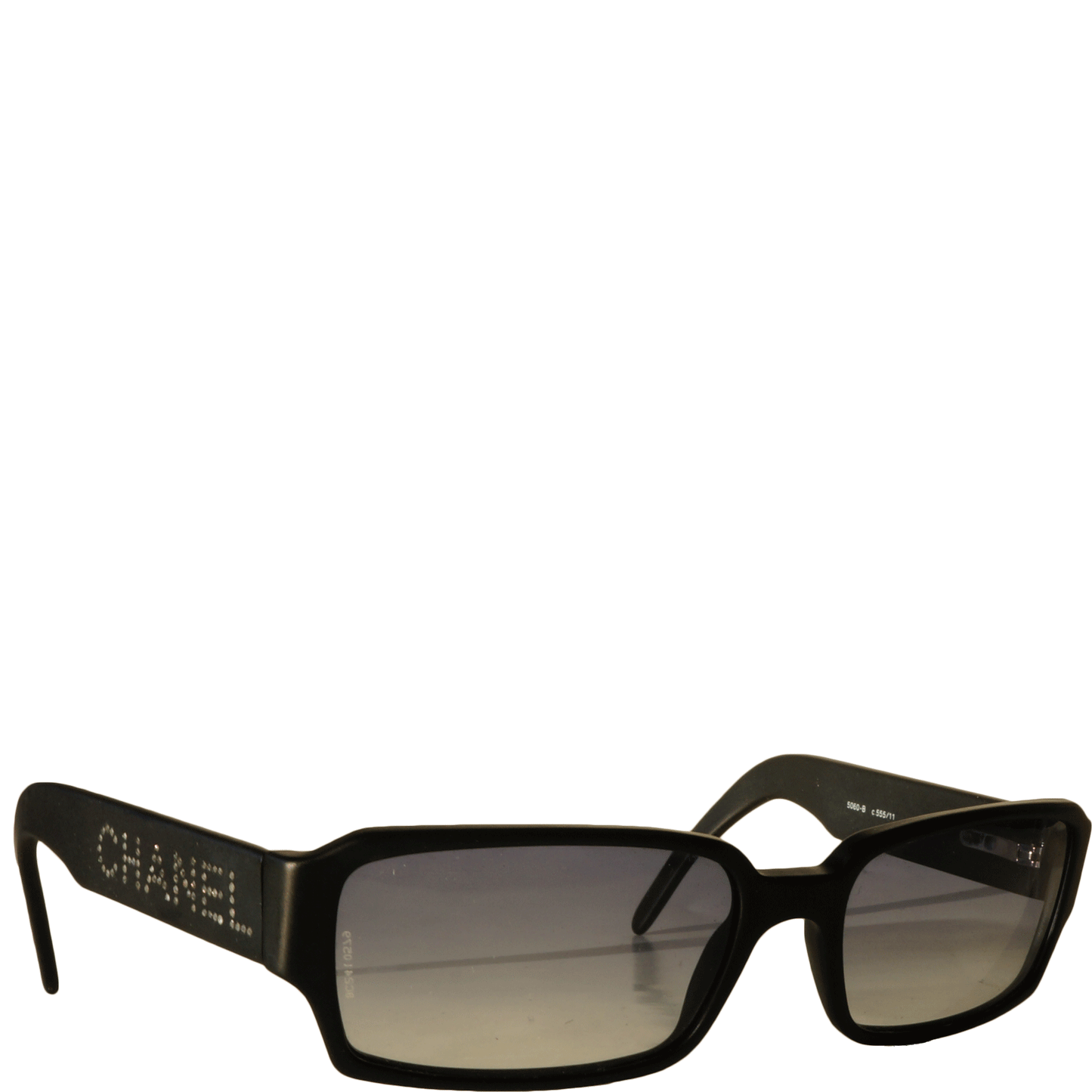 CHANEL EMBELLISHED LOGO SUNGLASSES - leefluxury.com