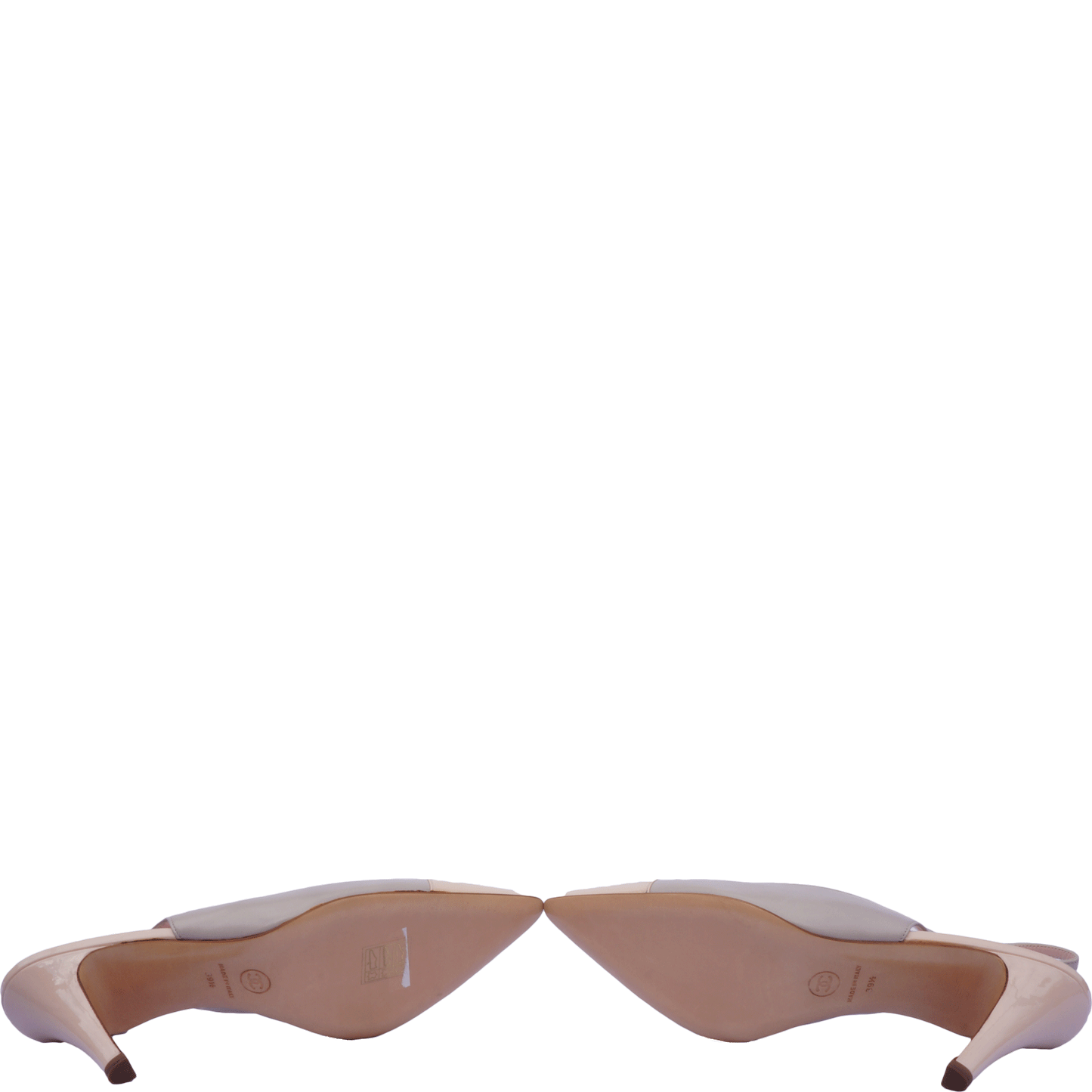 CHANEL CAP-TOE SLINGBACK PUMPS - leefluxury.com