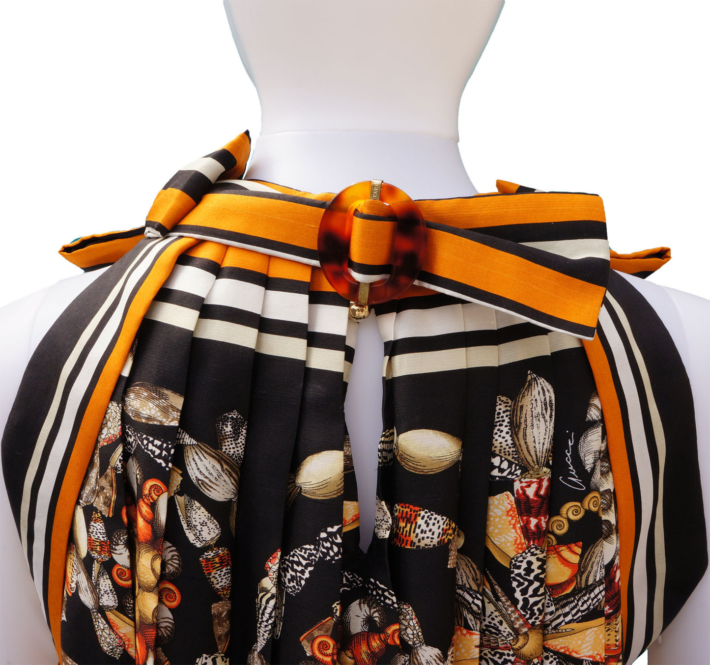 GUCCI RESORT 2009 RARE SEASHELL SLEEVELESS DRESS - leefluxury.com