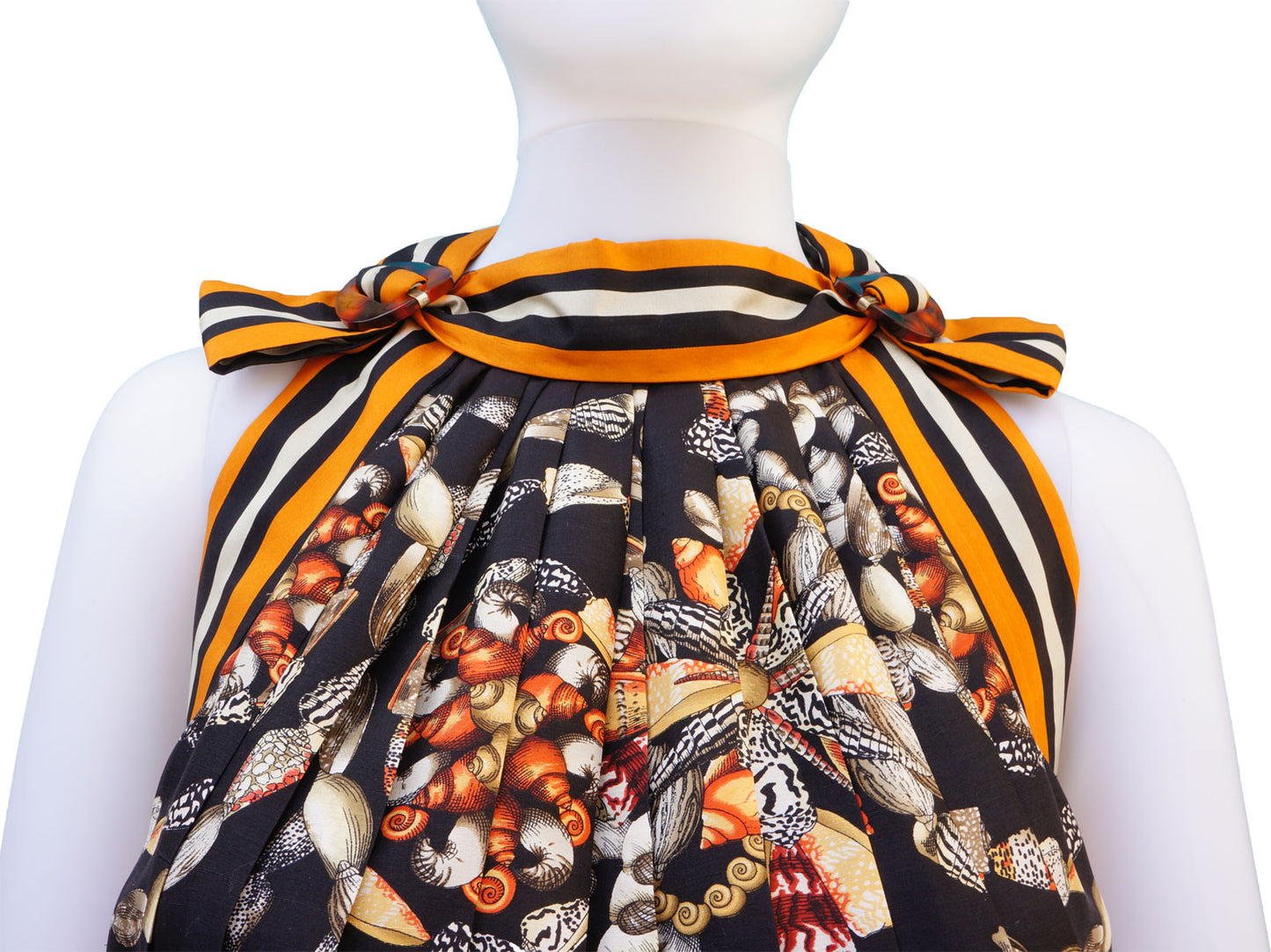 GUCCI RESORT 2009 RARE SEASHELL SLEEVELESS DRESS - leefluxury.com